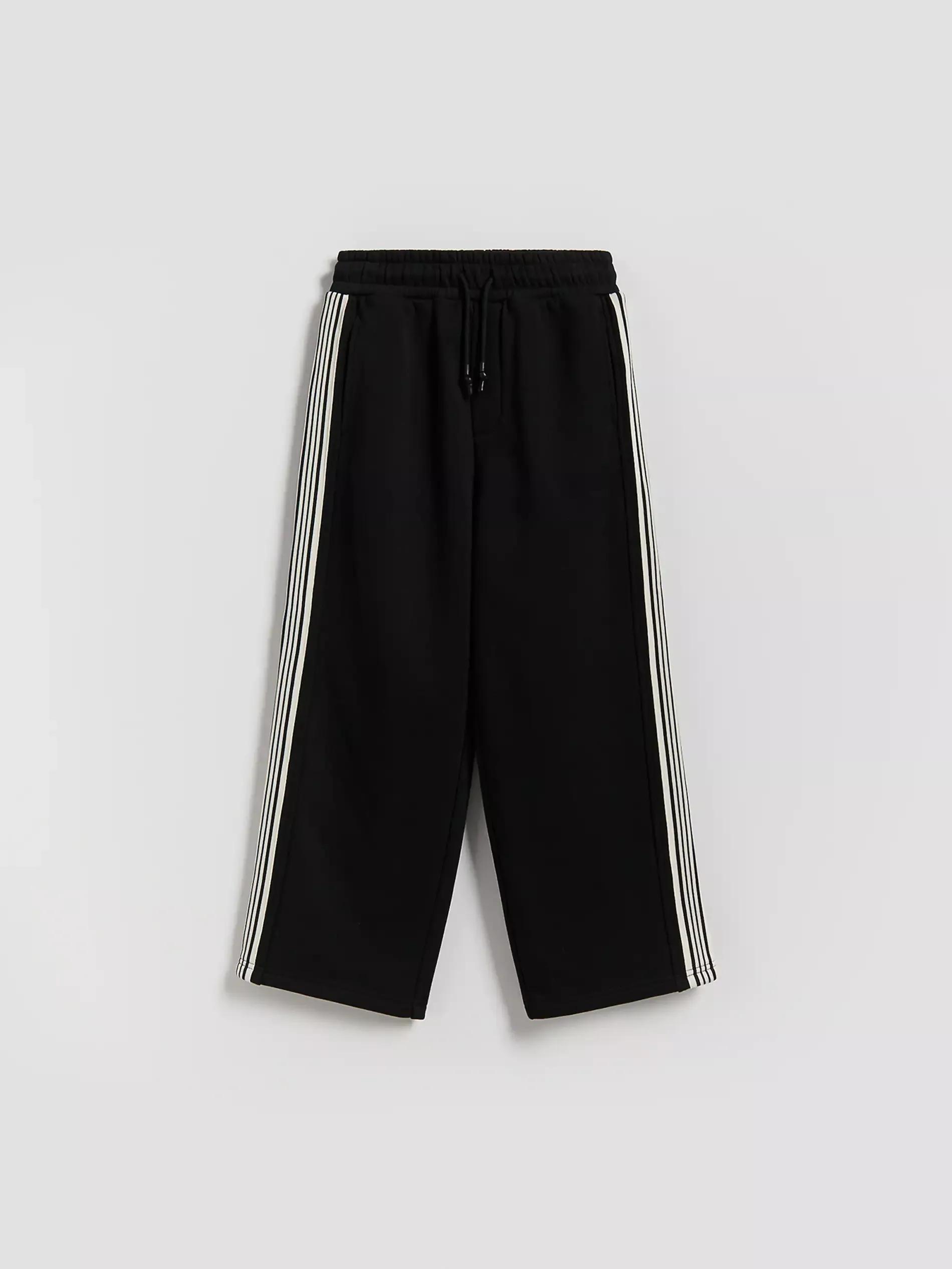 Black Joggers With Cuffs, Black, large image number 0
