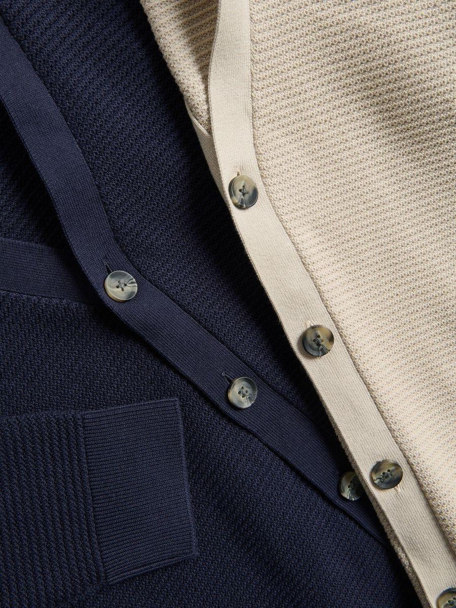 Navy Zipped Cardigan, Navy, medium