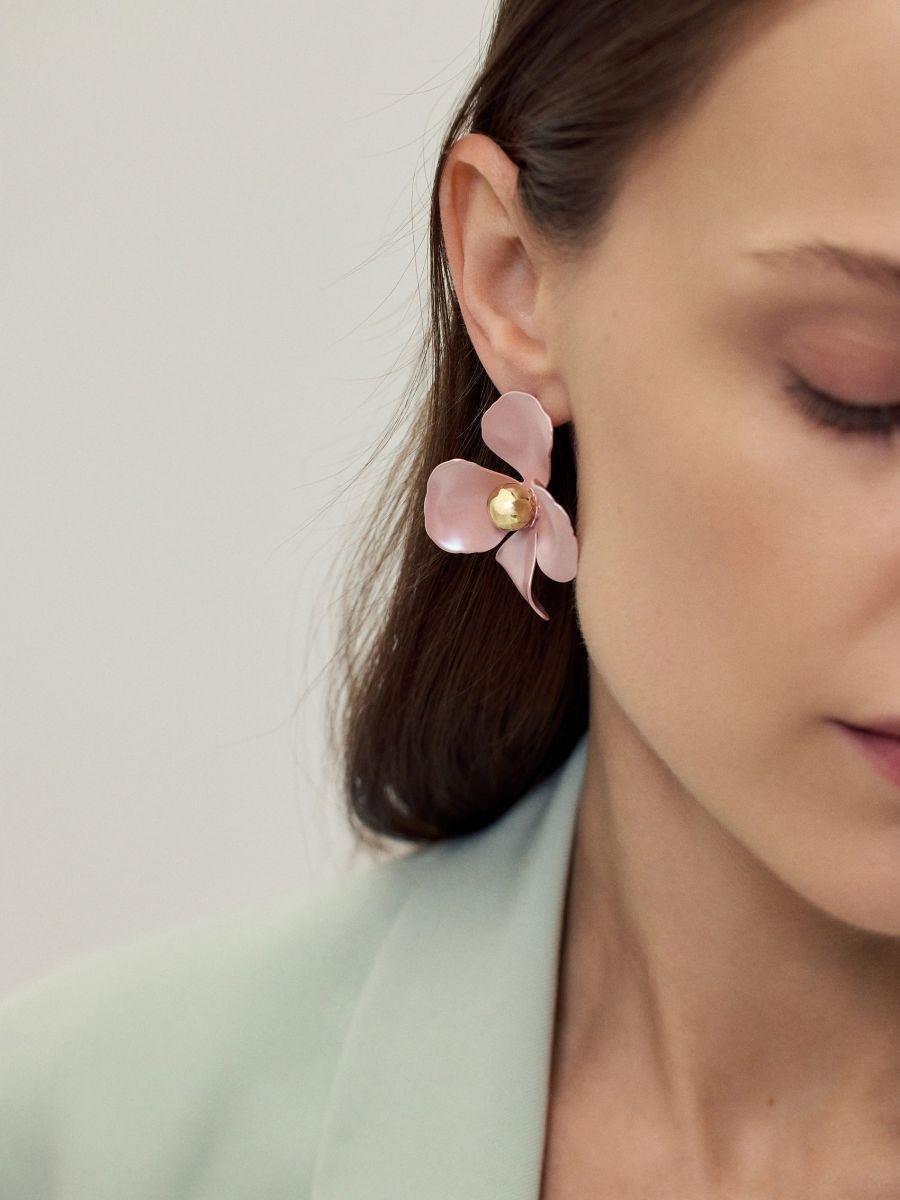Multicolour Flower-Shaped Earrings, Multicolor, large image number 0