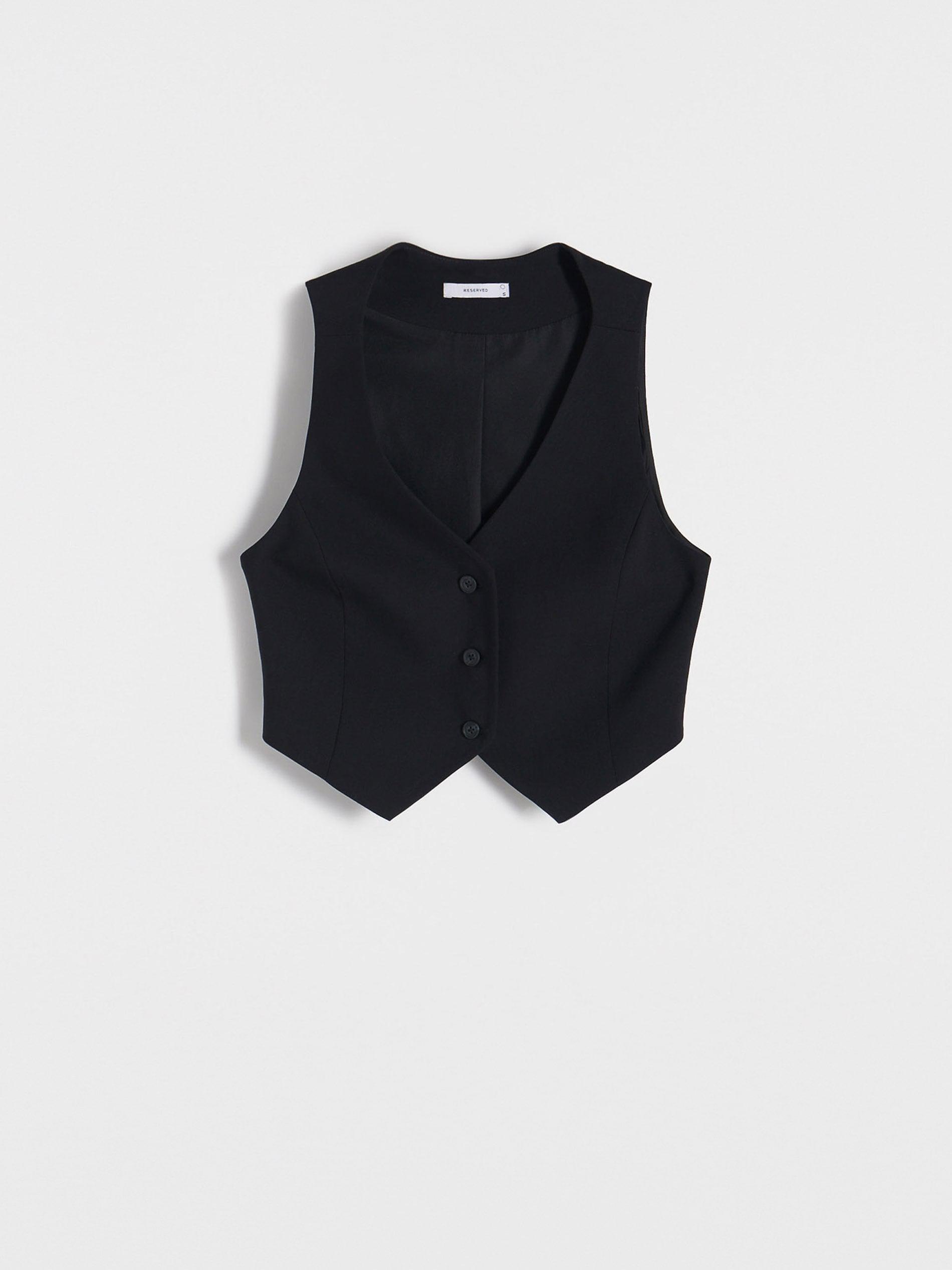 Black Suit Vest, , large image number 3