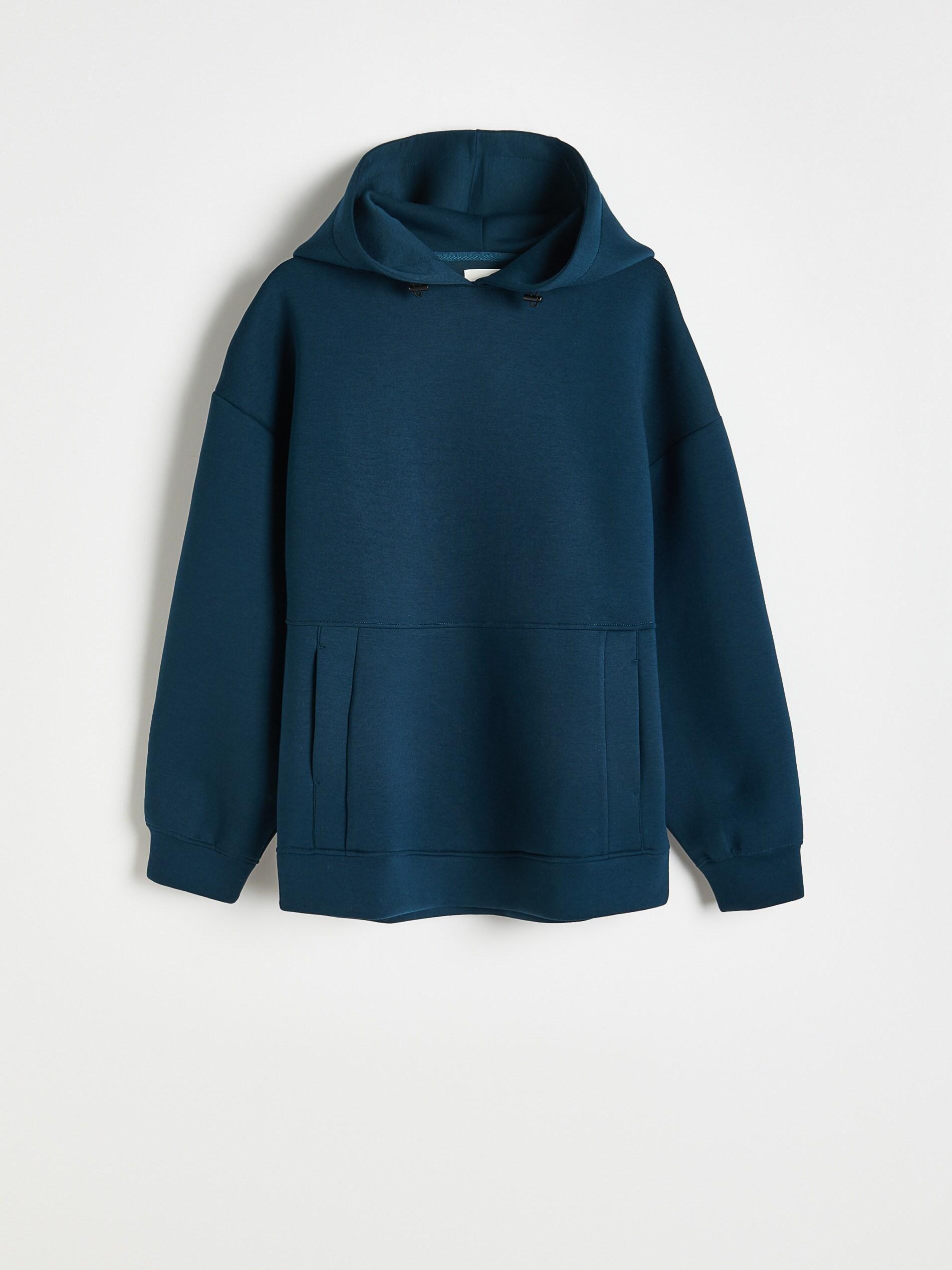 Green Sweatshirt With A Large Hood, , large image number 3