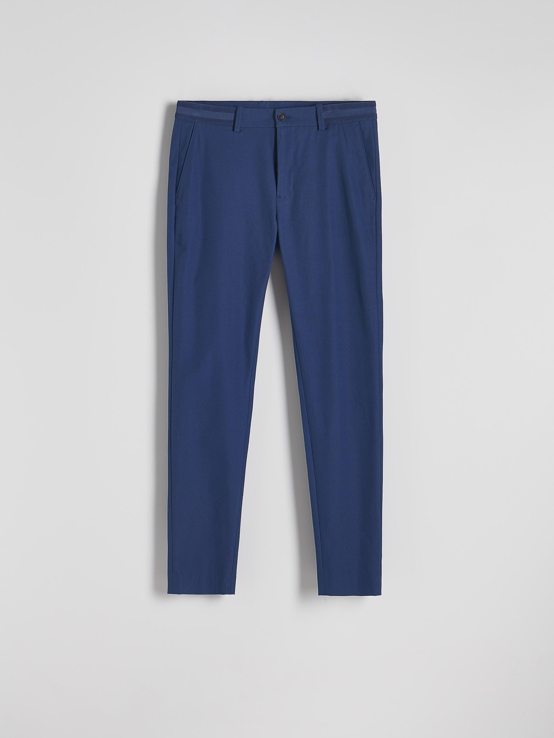 Blue Slim Fit Chino Pants, Blue, large image number 0