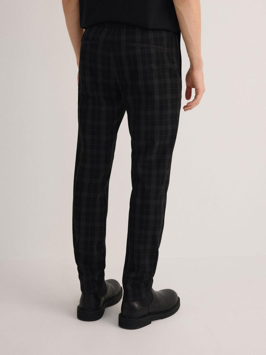 Black Checked Chino Pants, , large image number 2