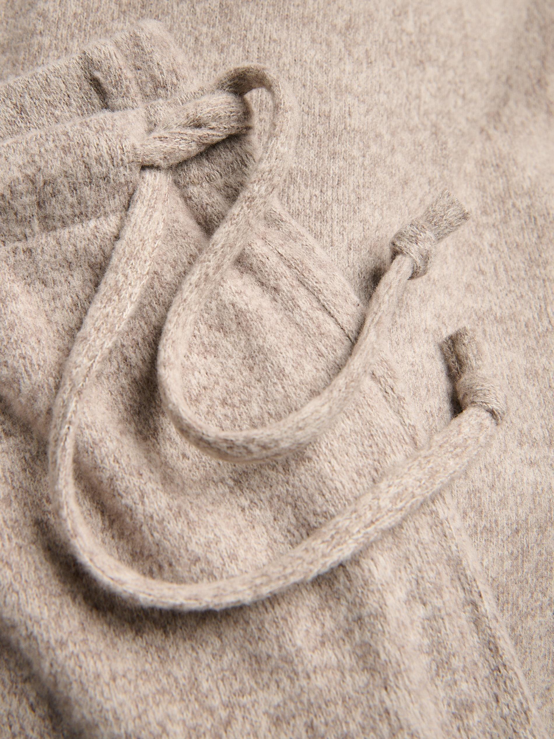 COFFEE Knit trousers with tie, Brown, large image number 4