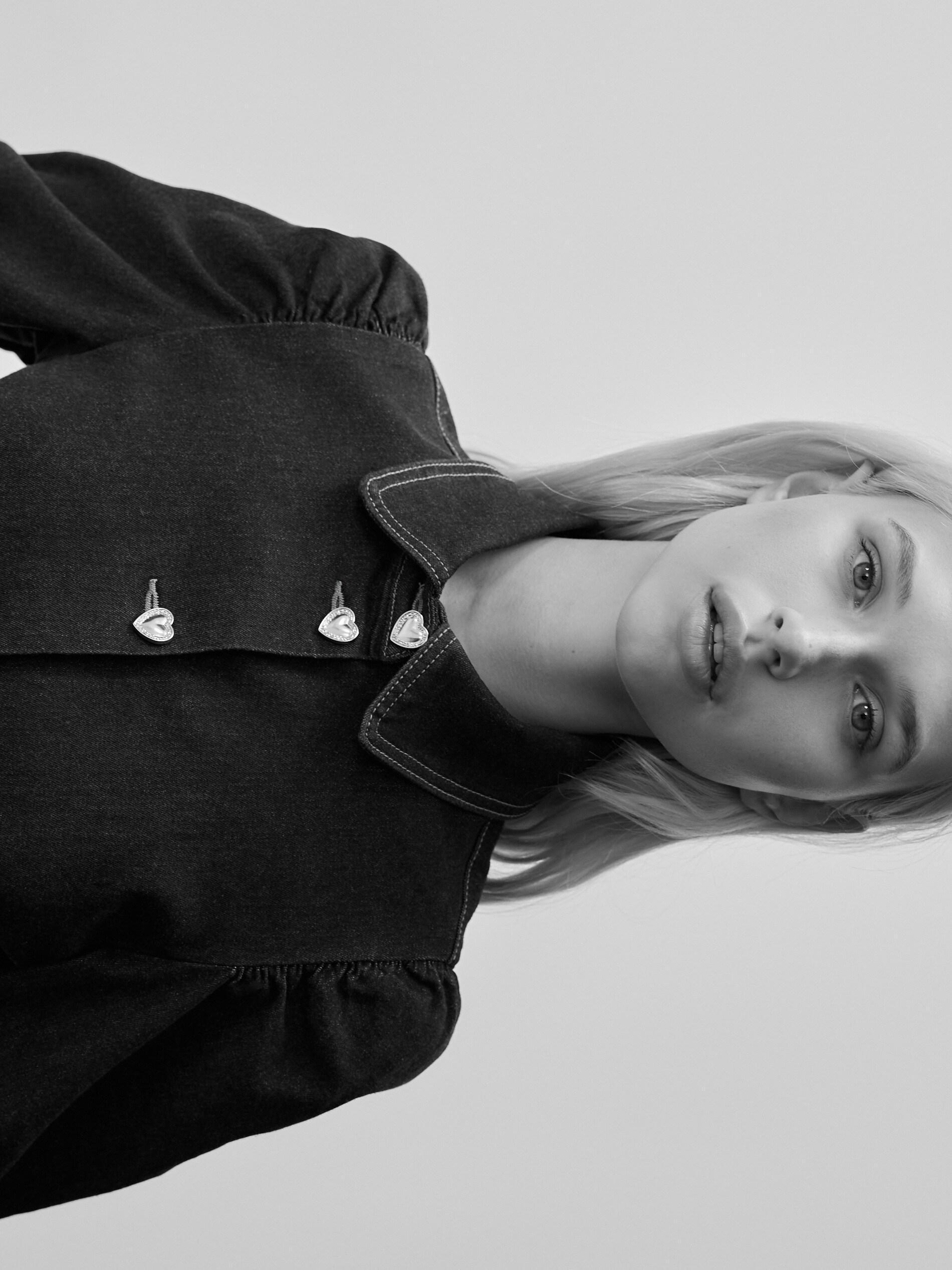 NAVY Denim shirt with decorative buttons, Navy, large image number 3