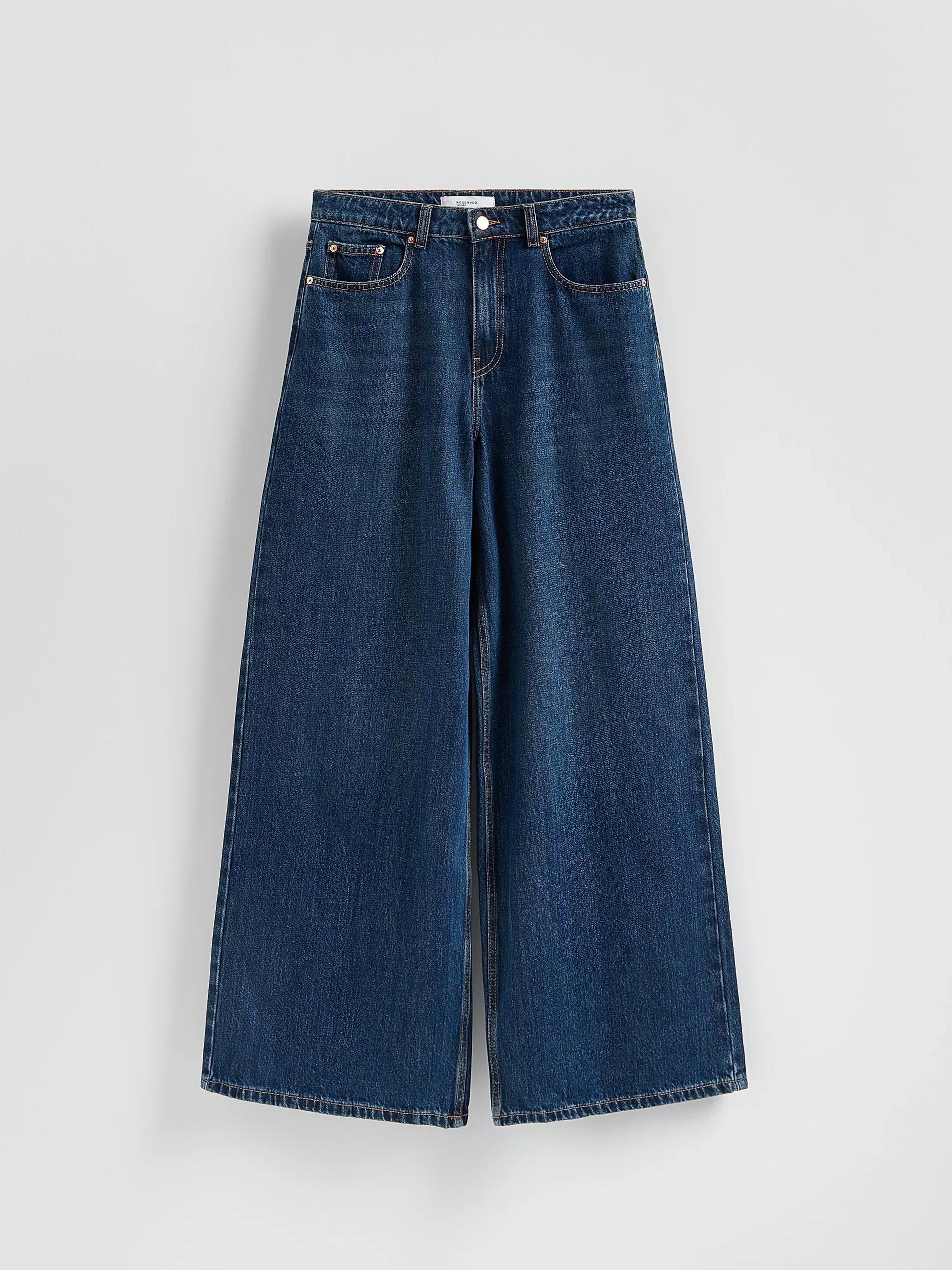 Navy Balloon Jeans, Navy, large image number 4