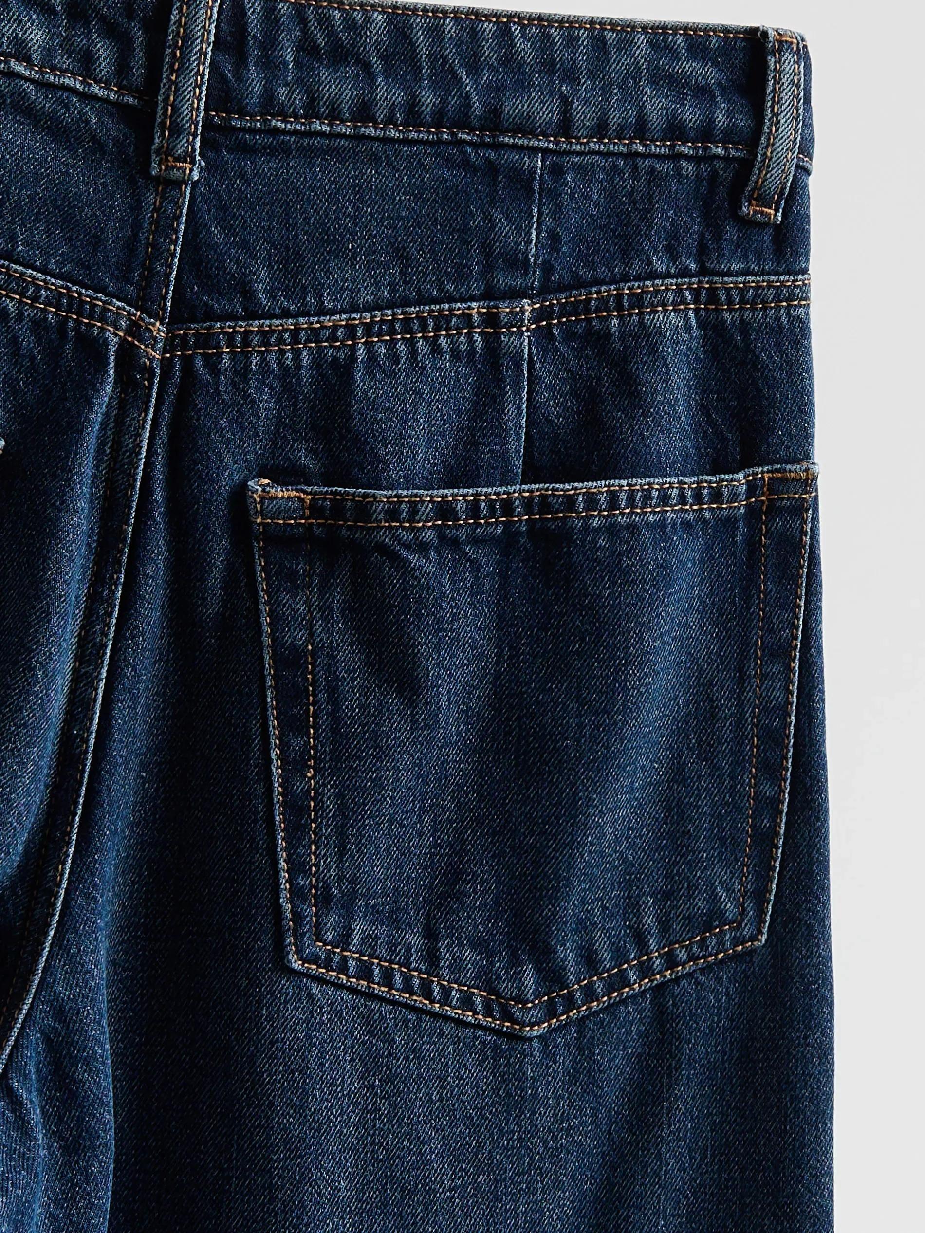 Navy Balloon Jeans, Navy, large image number 5