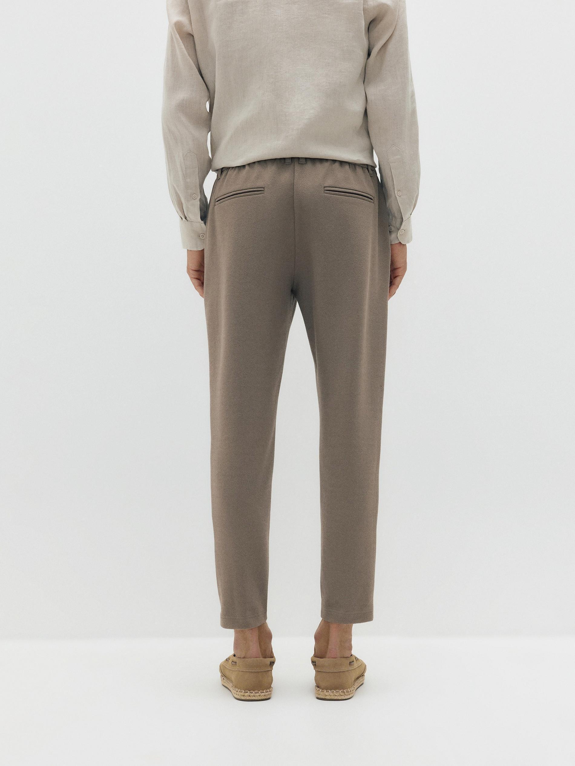 Green Chino Slim Fit Trousers, , large image number 4