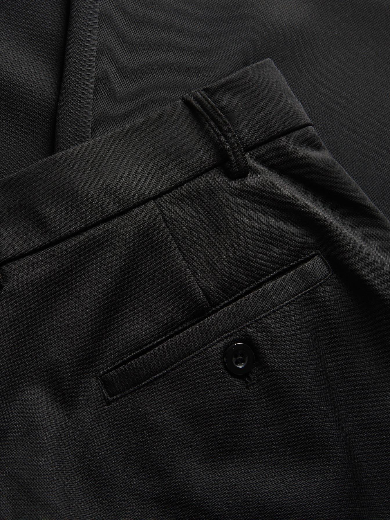 Black Relaxed Trousers, , large image number 3