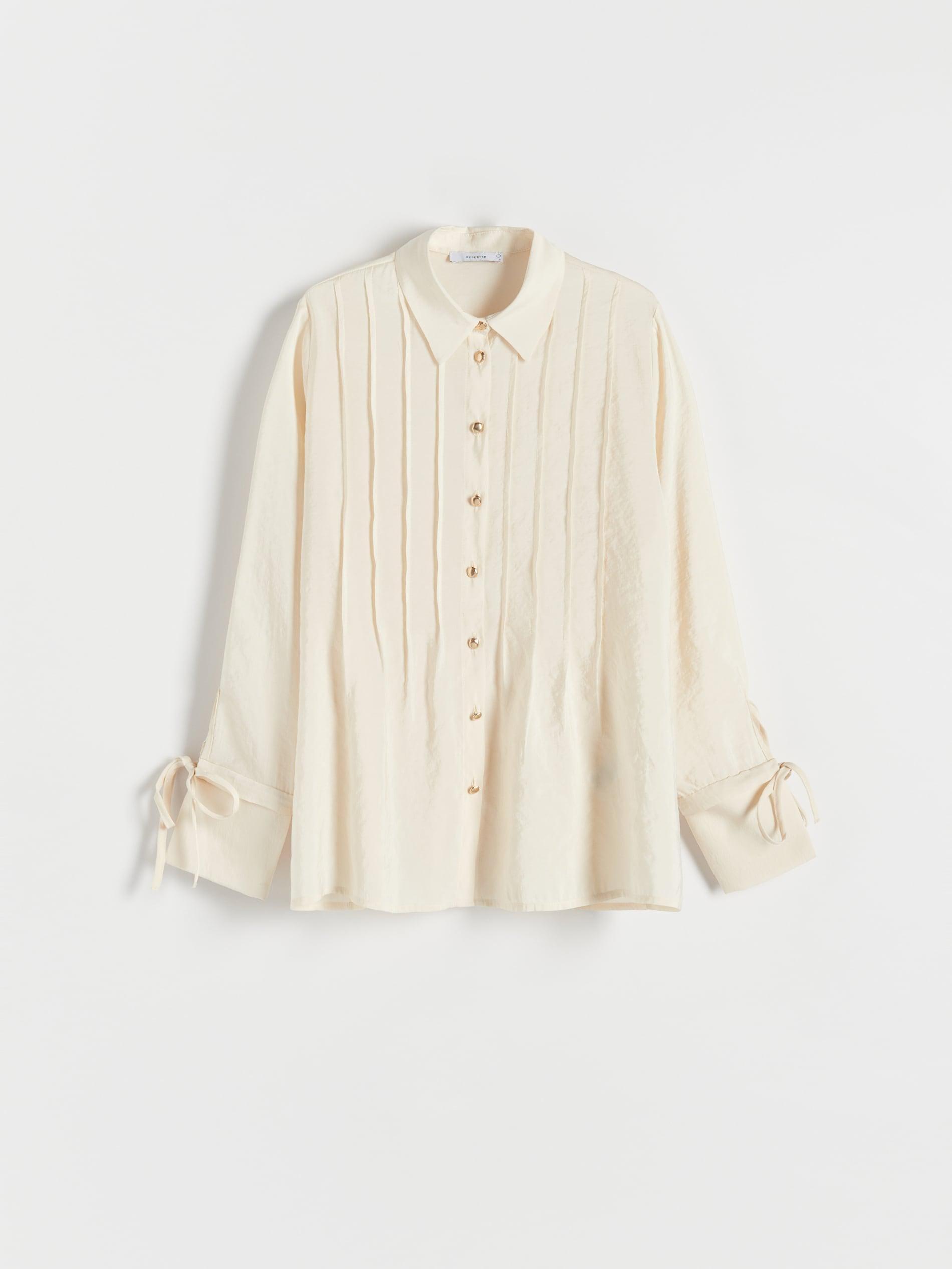Cream Classic Collar Shirt, , large image number 3