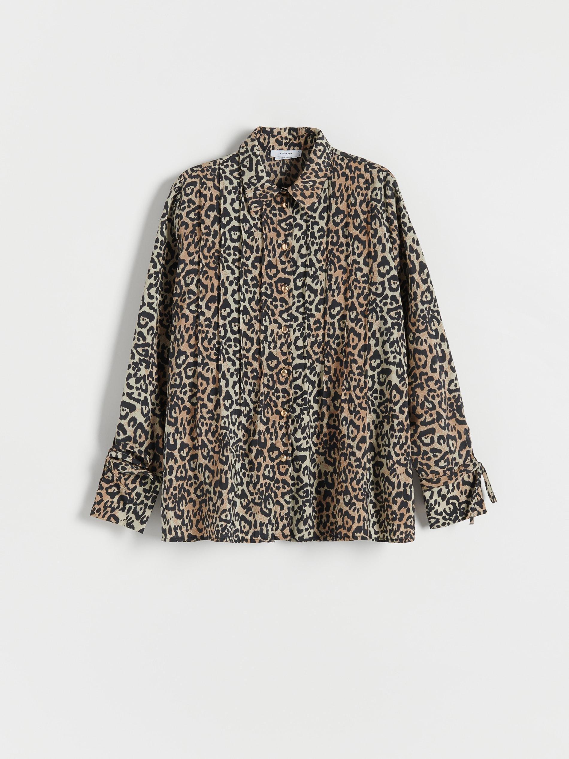 Beige Animal Pattern Shirt, , large image number 2