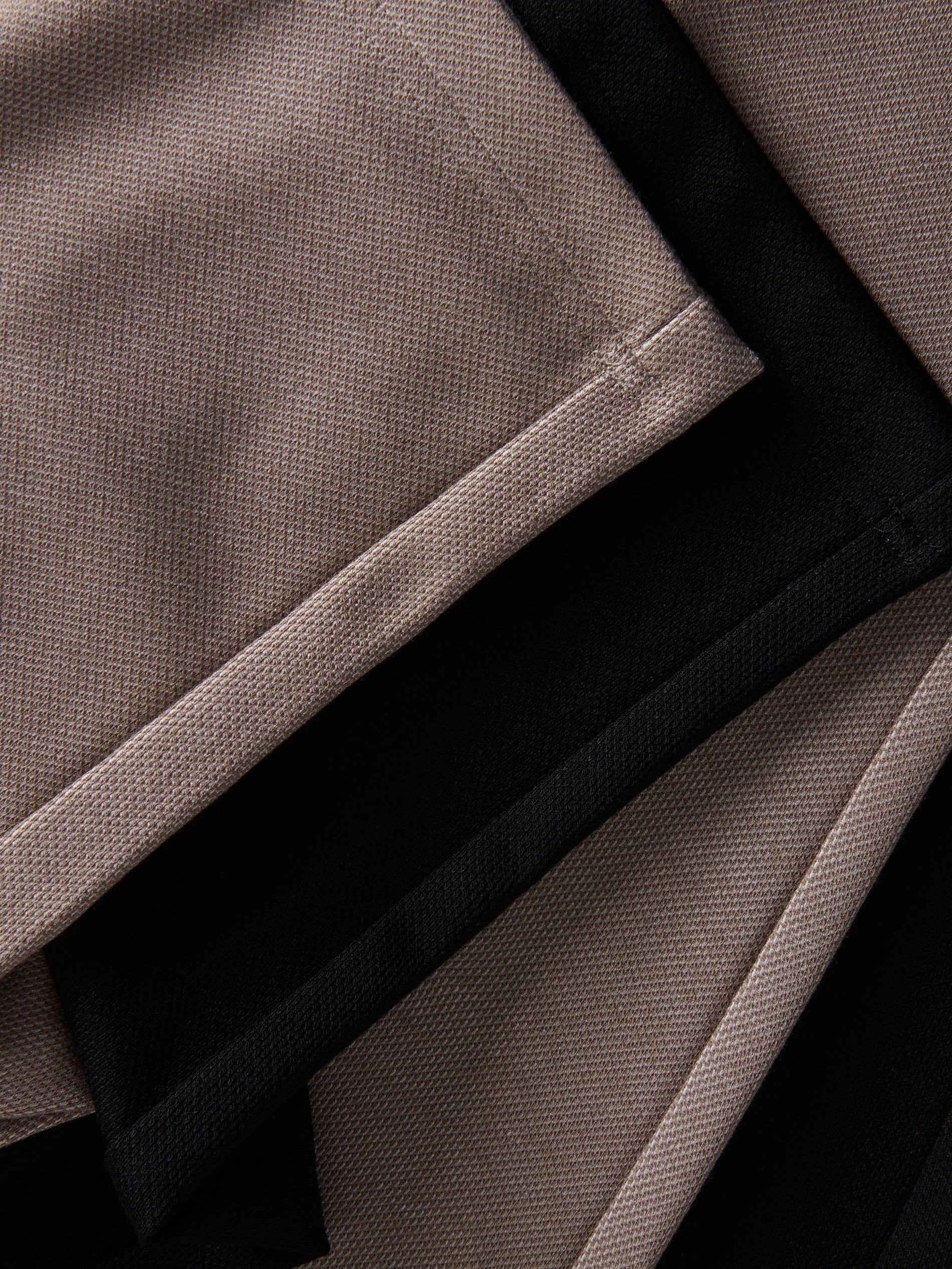 Beige Tie-Detailed Joggers, , large image number 4