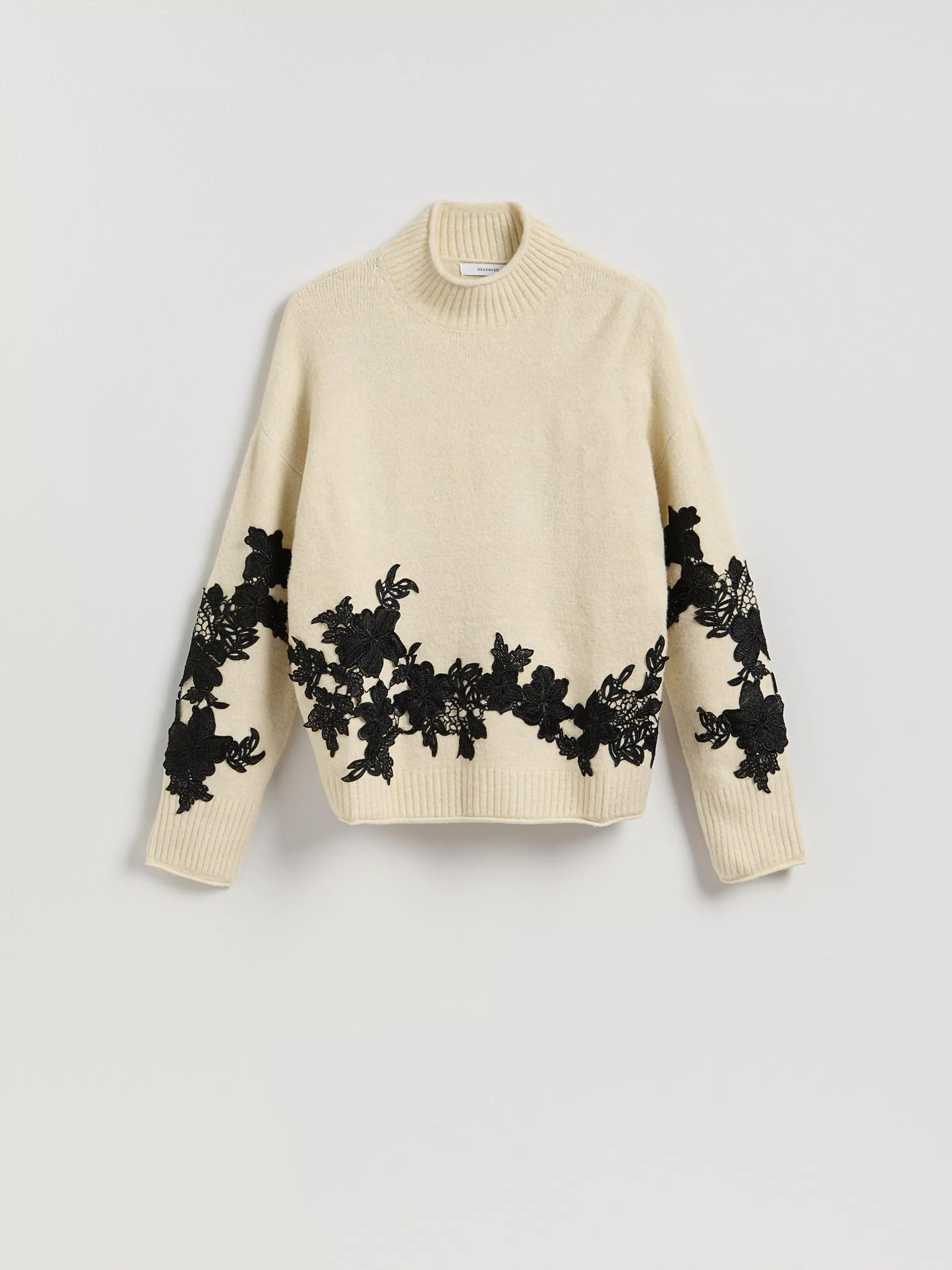 Beige Sweater, Ivory, large image number 4