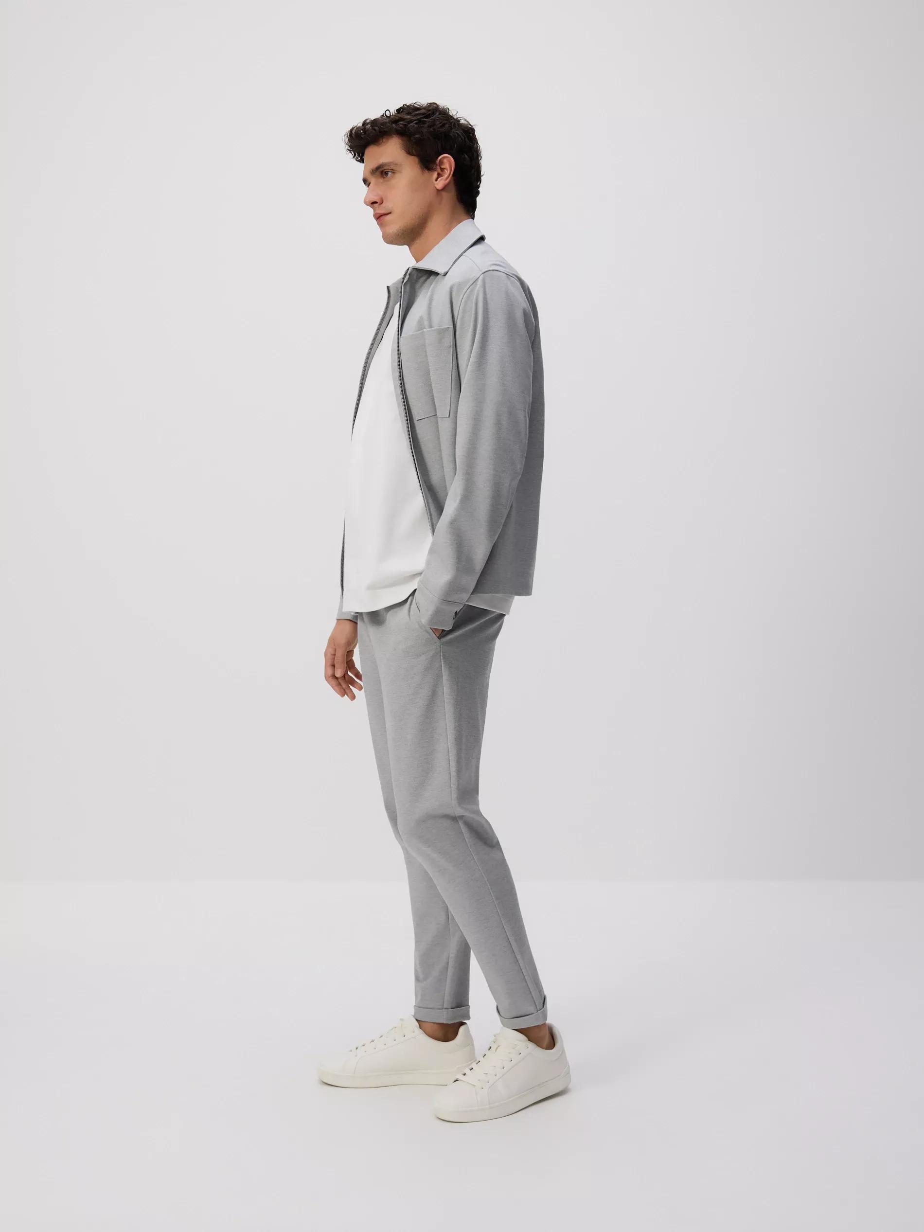 Grey Slim Chino Pants, , large image number 0