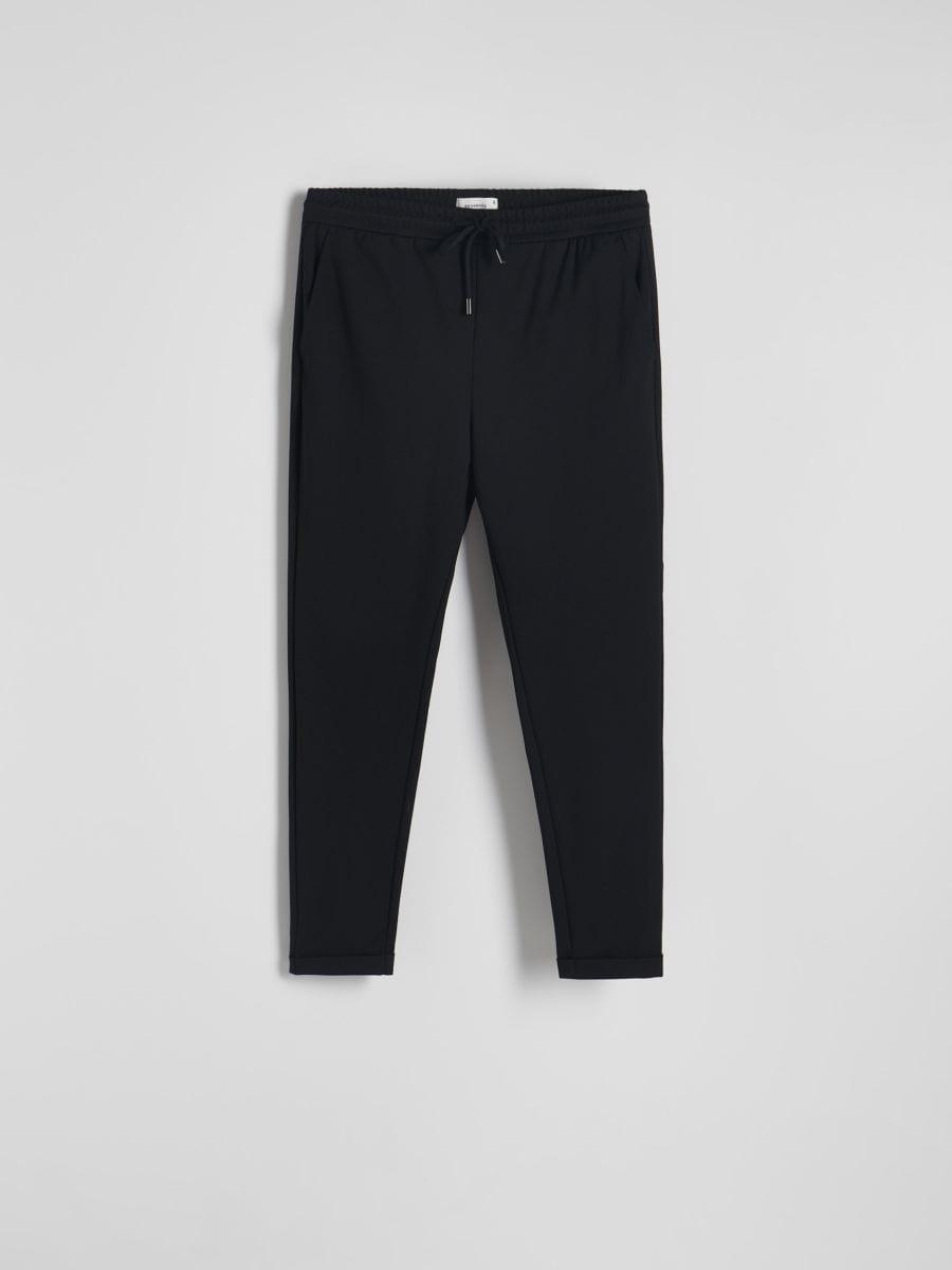 Black Slim Chino Pants, , large image number 0