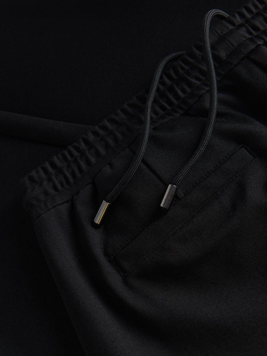 Black Slim Chino Pants, , large image number 1
