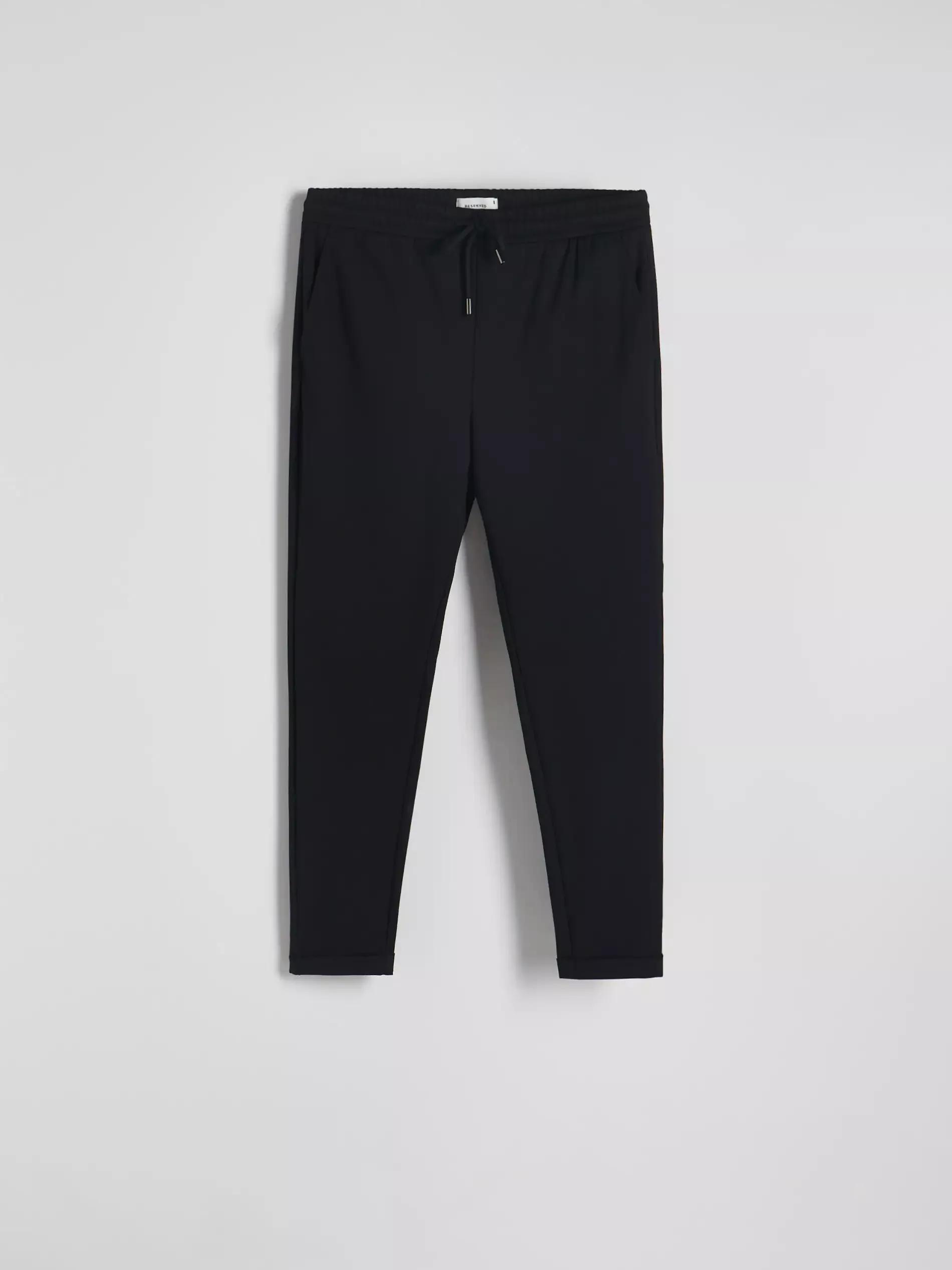 Black Slim Chino Pants, , large image number 4