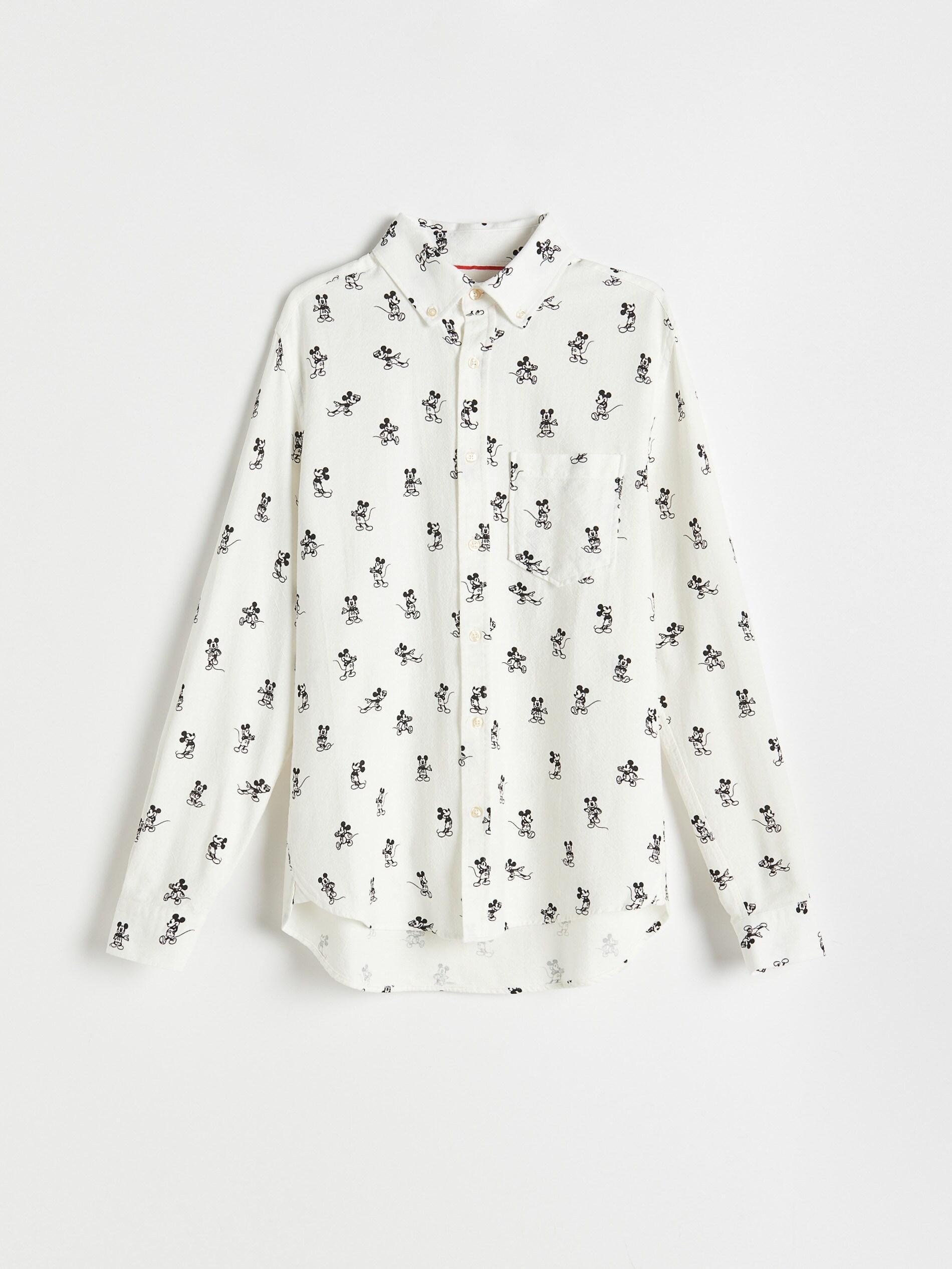 White Mickey Mouse Shirt, Men, , large image number 3