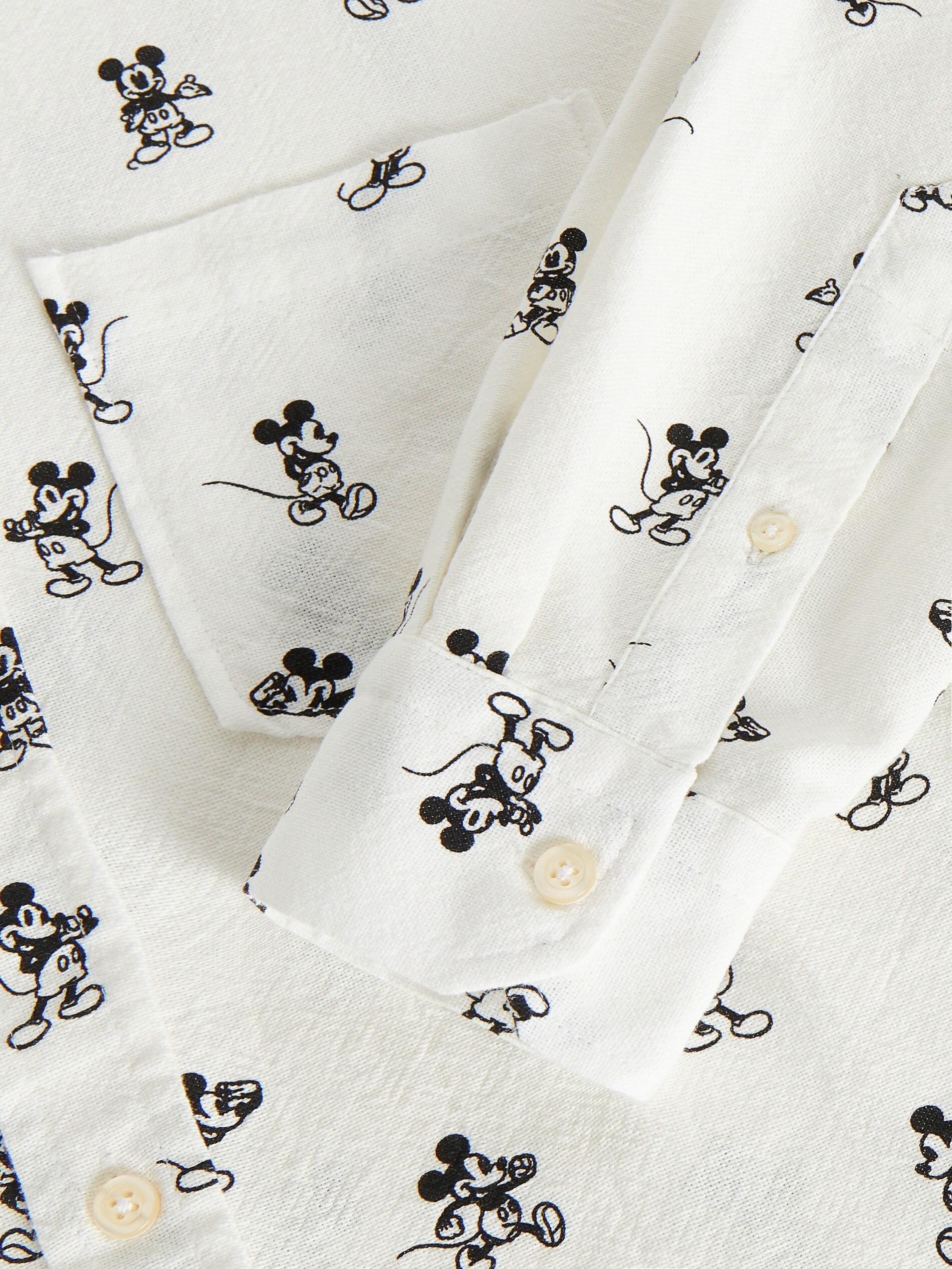 White Mickey Mouse Shirt, Men, , large image number 4