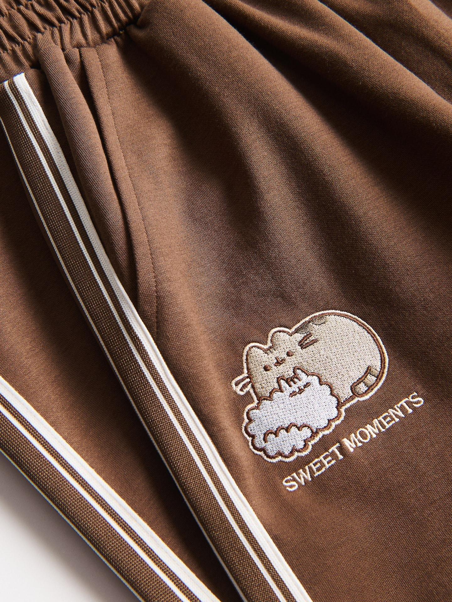 GIRLS` TROUSER S BROWN, Brown, large image number 4