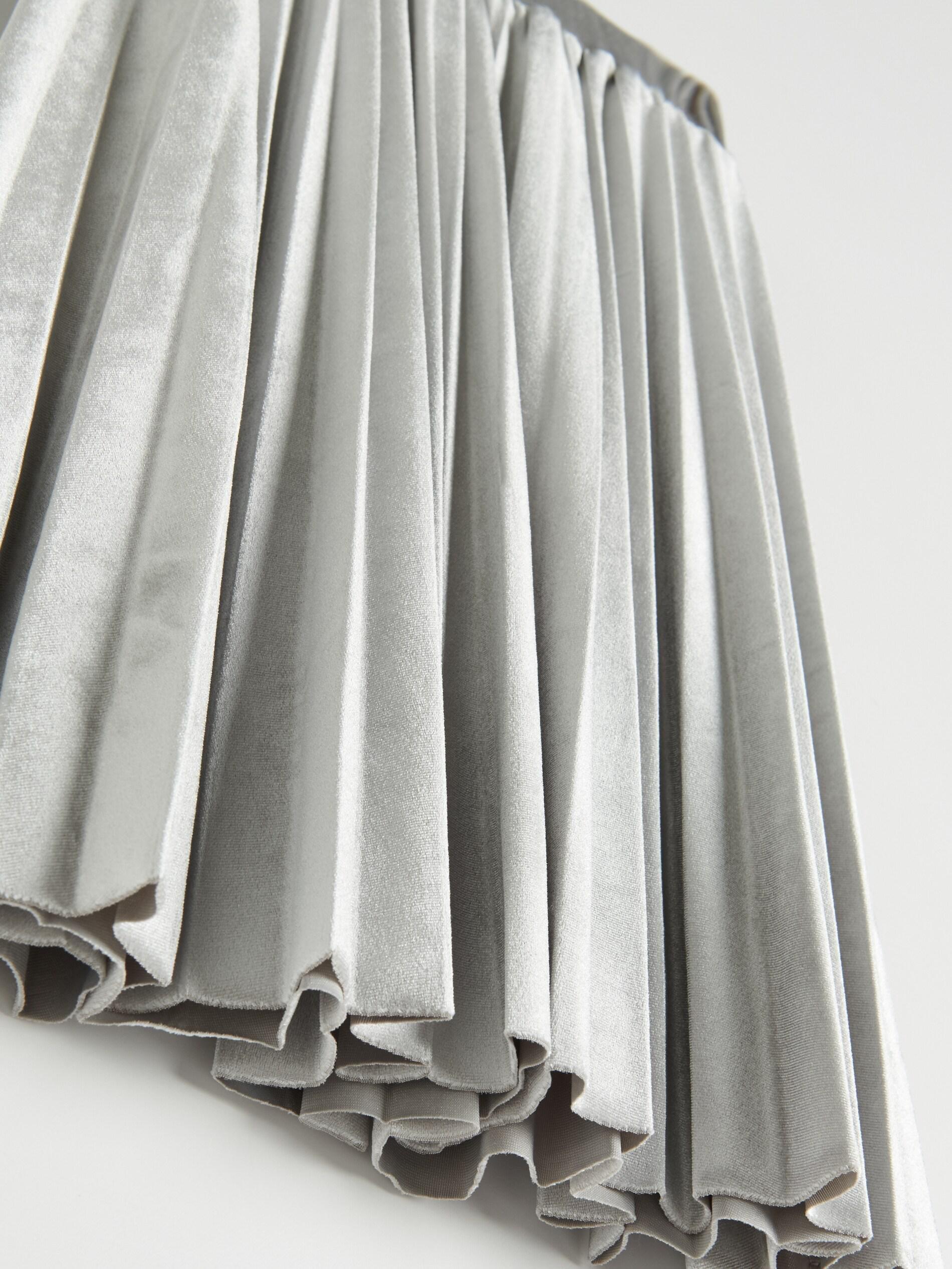 Dark Grey Pleated Skirt, Kids Girl, , large image number 1