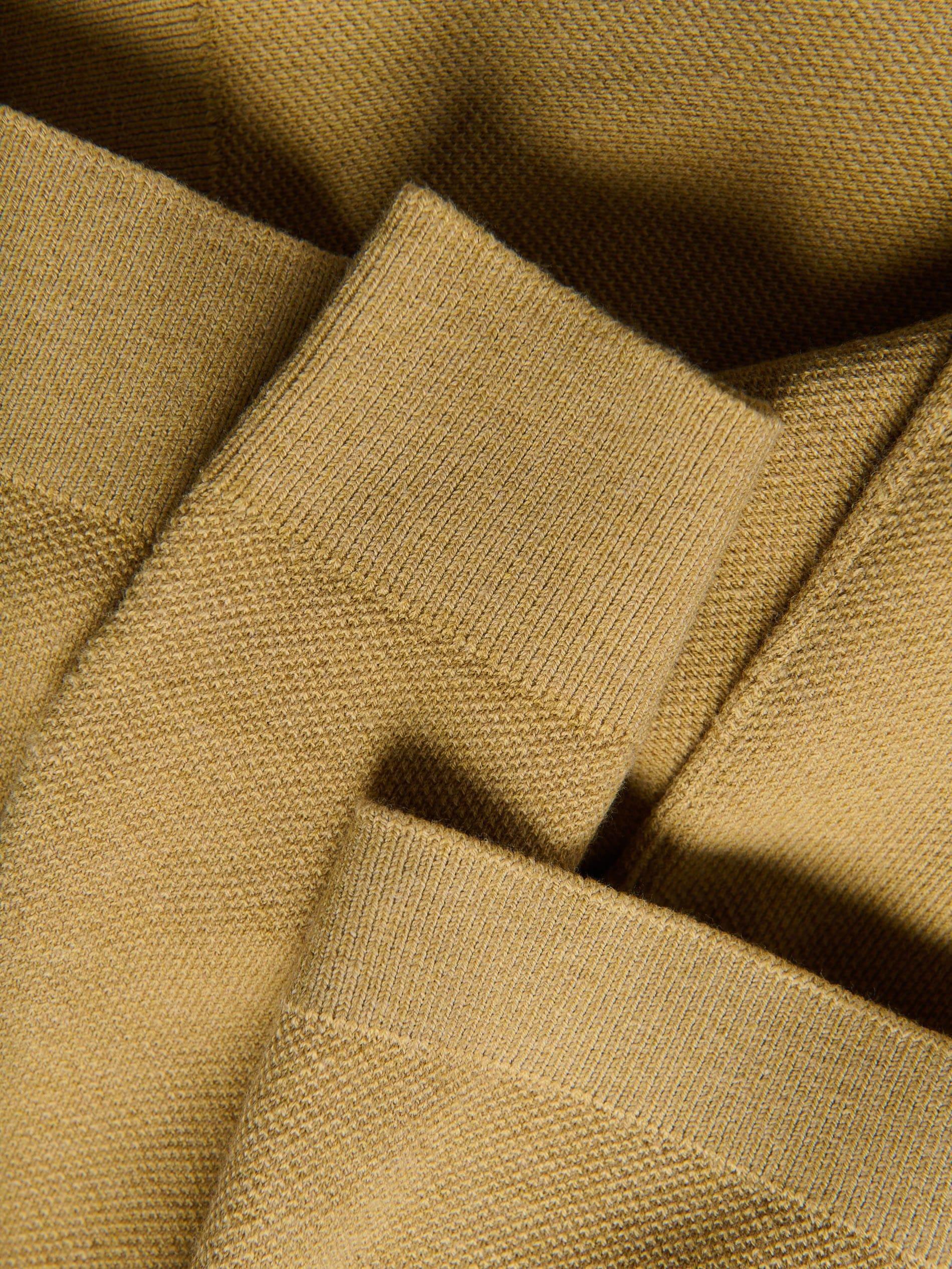 Yellow Polo Jumper With Cotton Blend, Yellow, medium