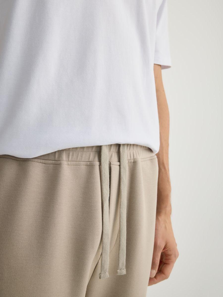 Beige Regular Fit Sweatpants, , large image number 2