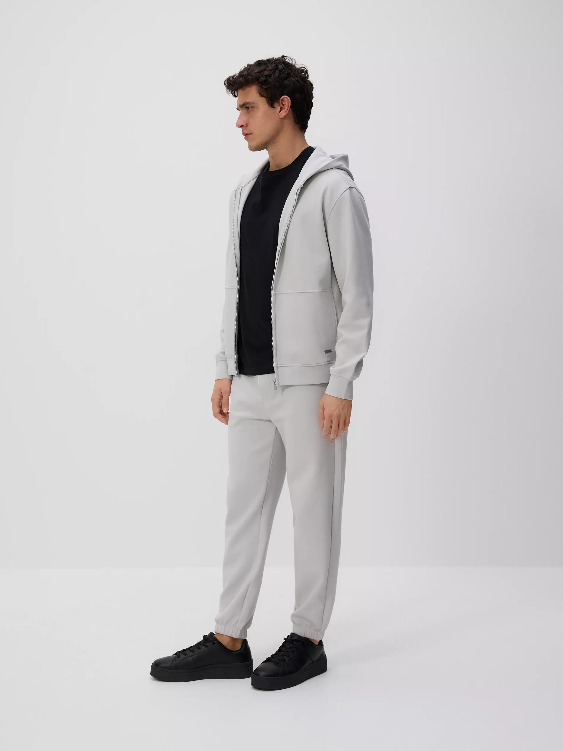 Grey Regular Fit Tracksuit Bottoms, , large image number 1