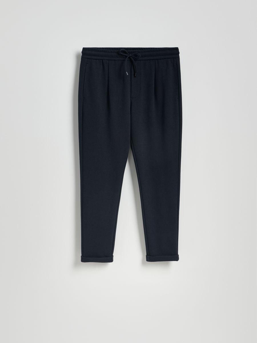 Navy Jogger Pants With Drawstring Waist, , large image number 0