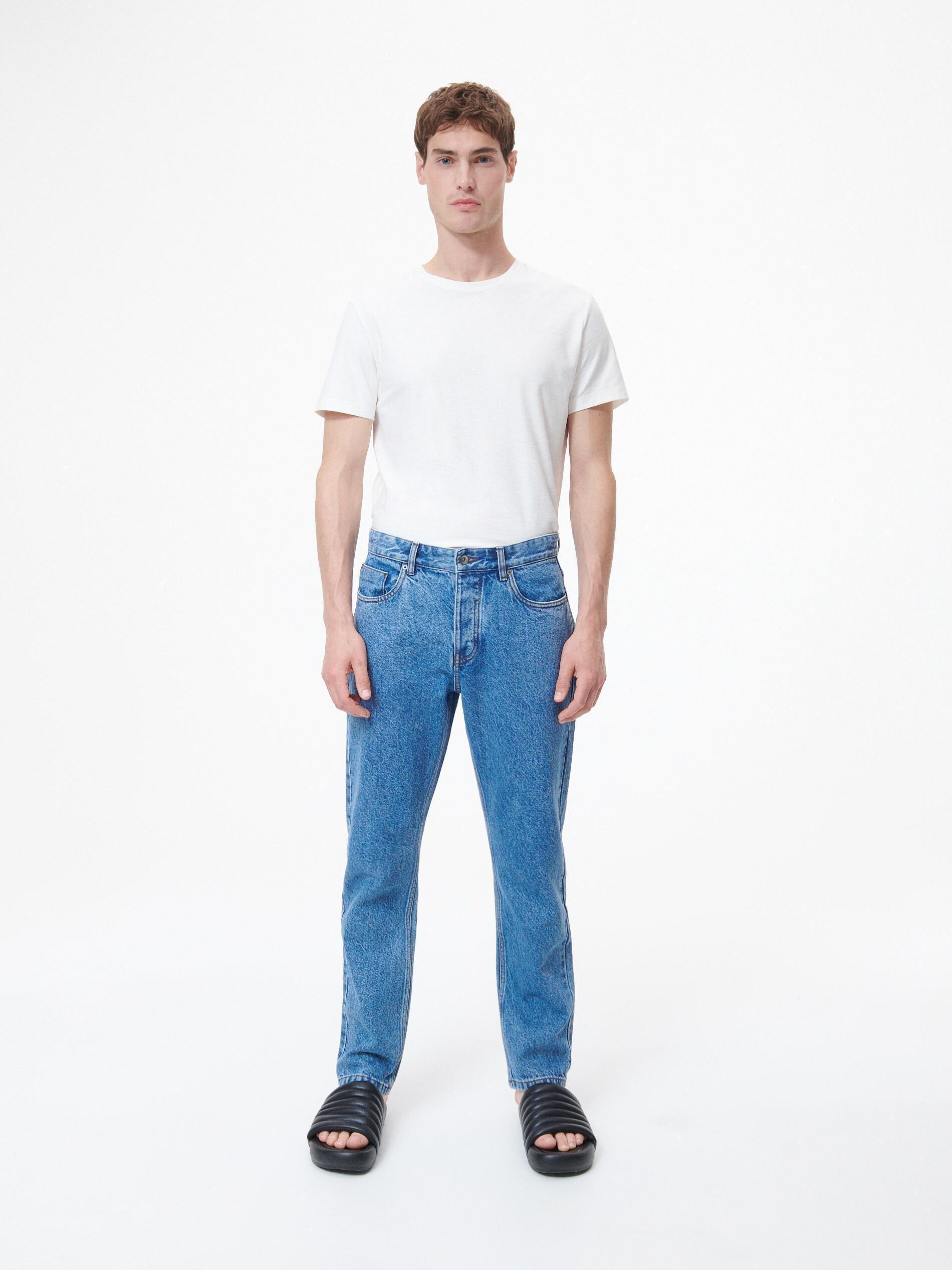 Blue Straight Jeans, , large image number 1