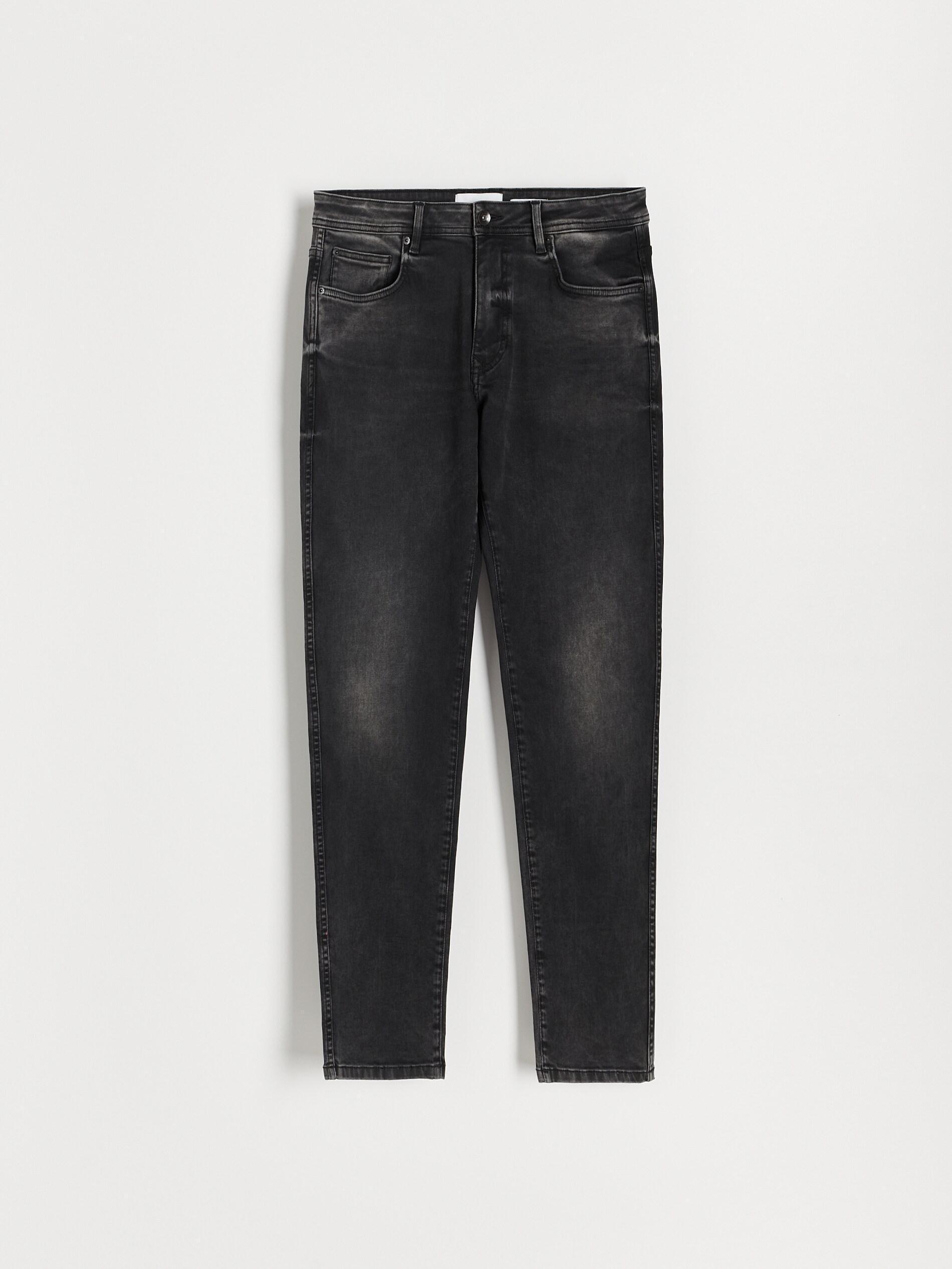 Black Slim Jeans With Wash Effect, , large image number 8