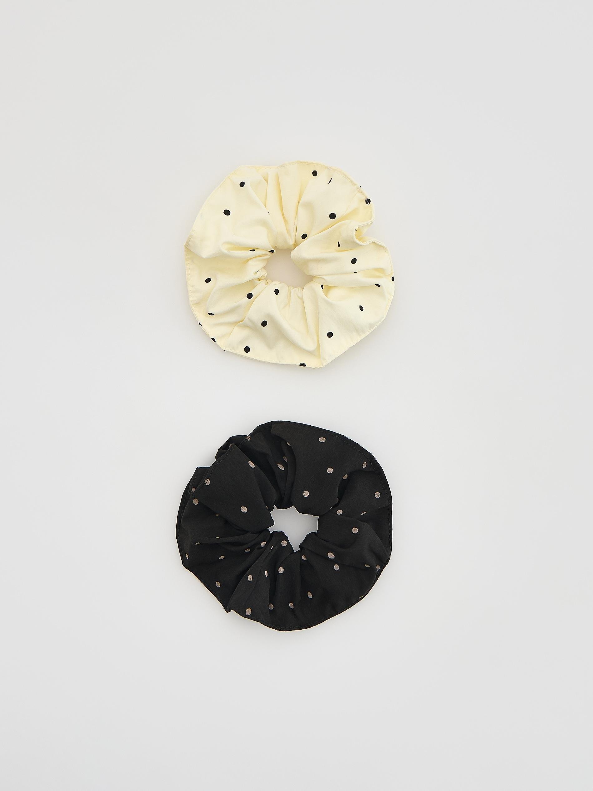 Multicolour Scrunchies 2 Pack, Multicolor, medium