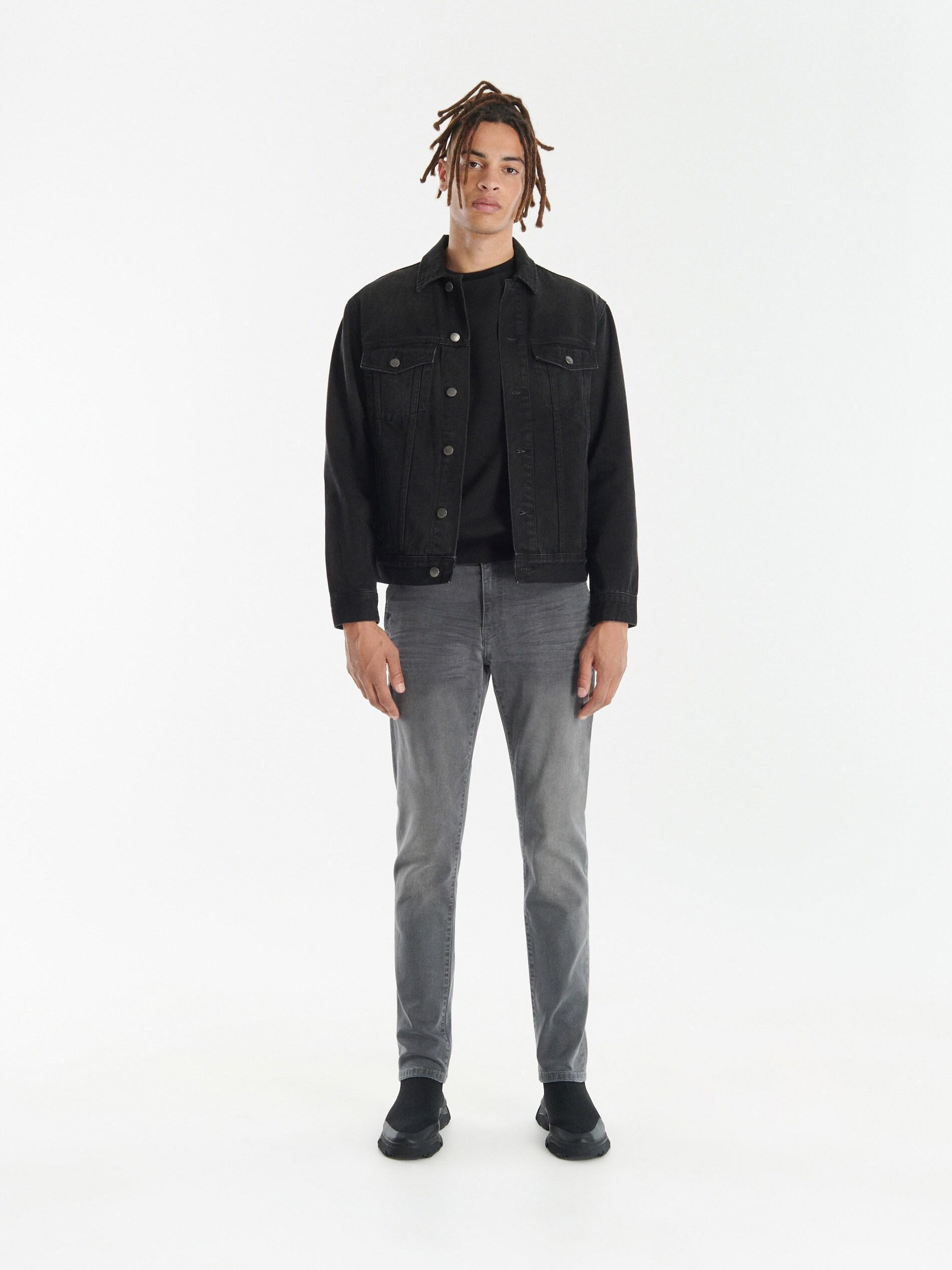 Grey Slim Jeans, , large image number 1