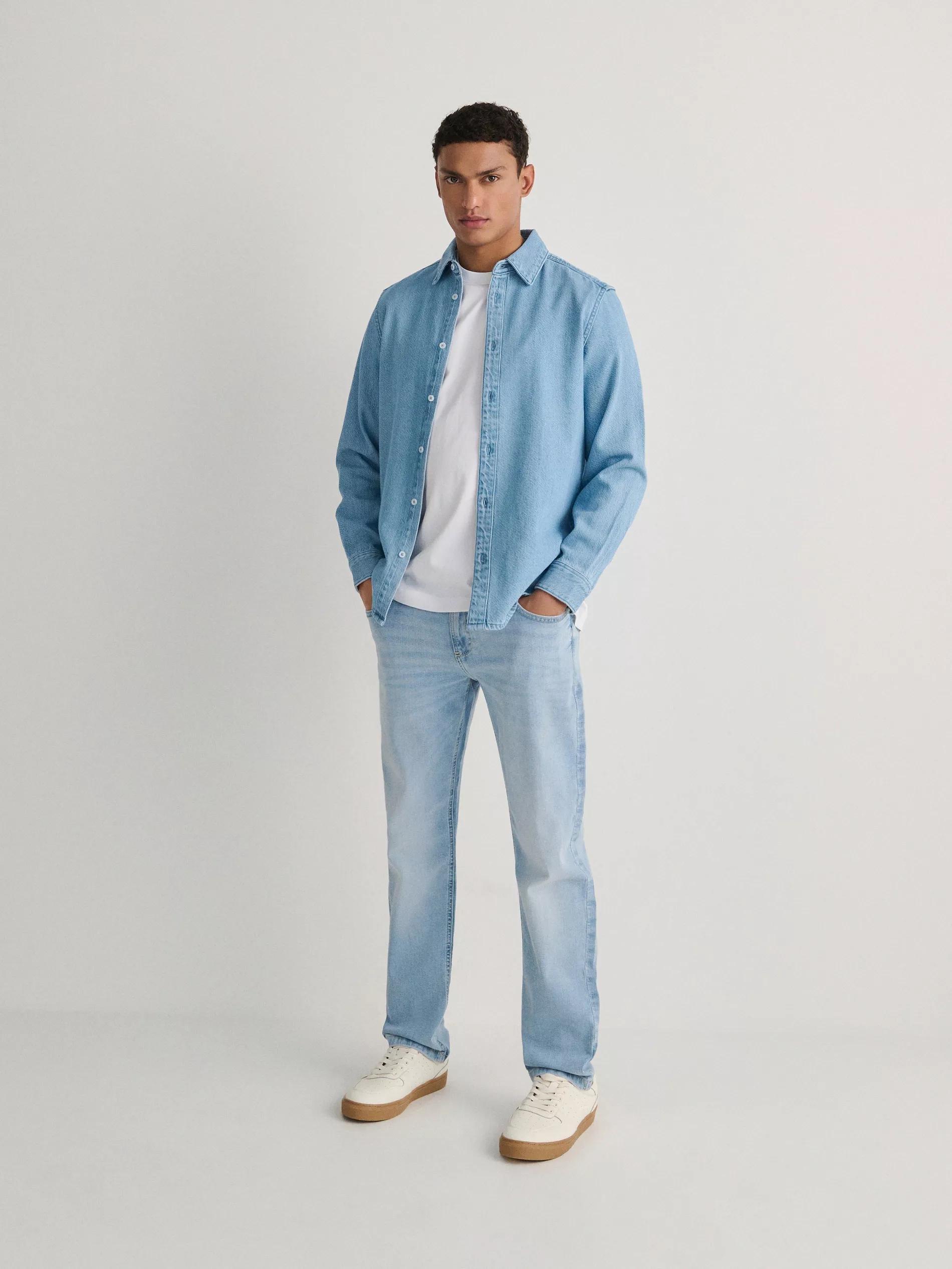 blue Slim jeans with wash effect, , large image number 2