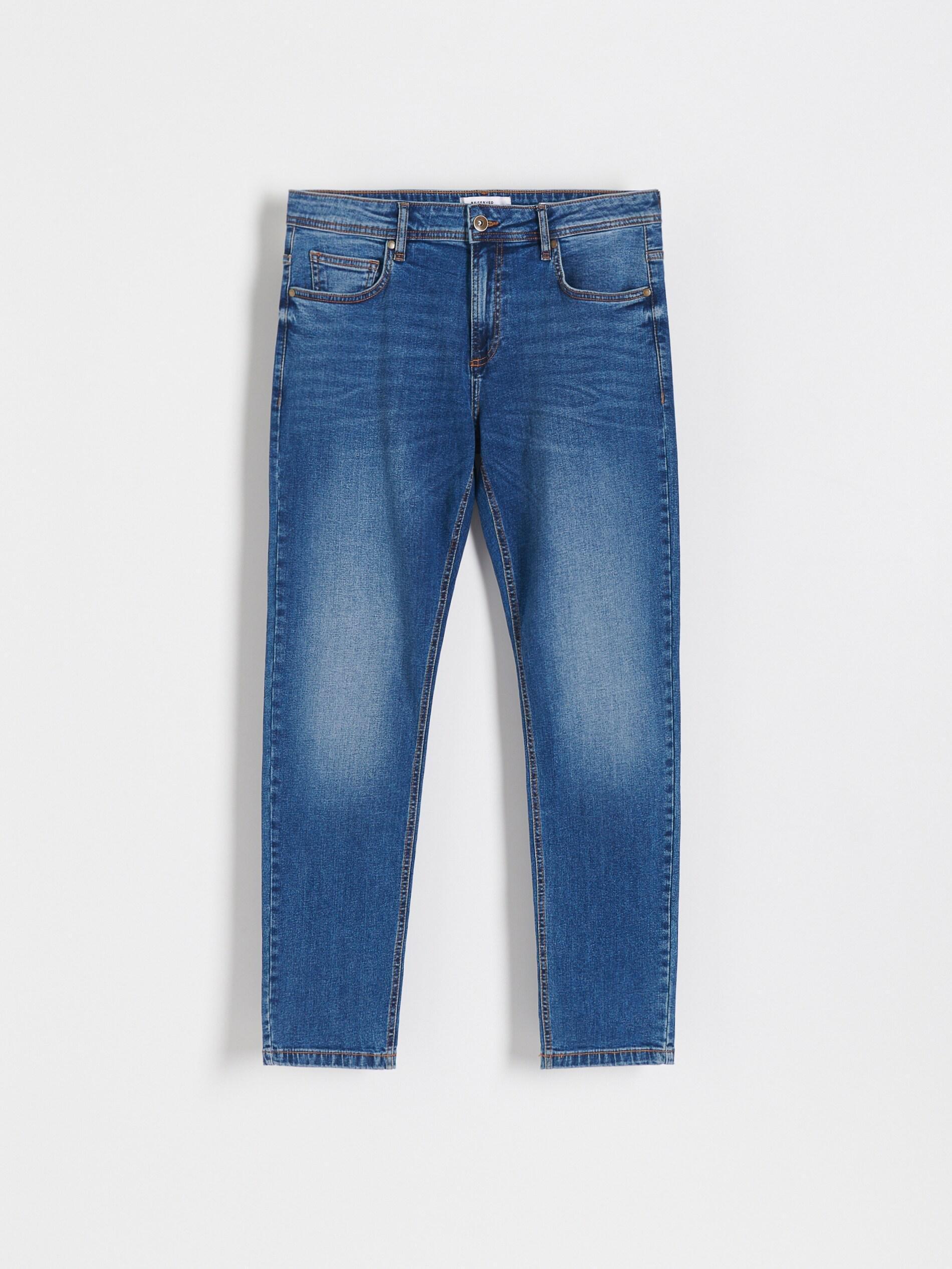 Blue Wash Effect Slim Jeans, , large image number 6