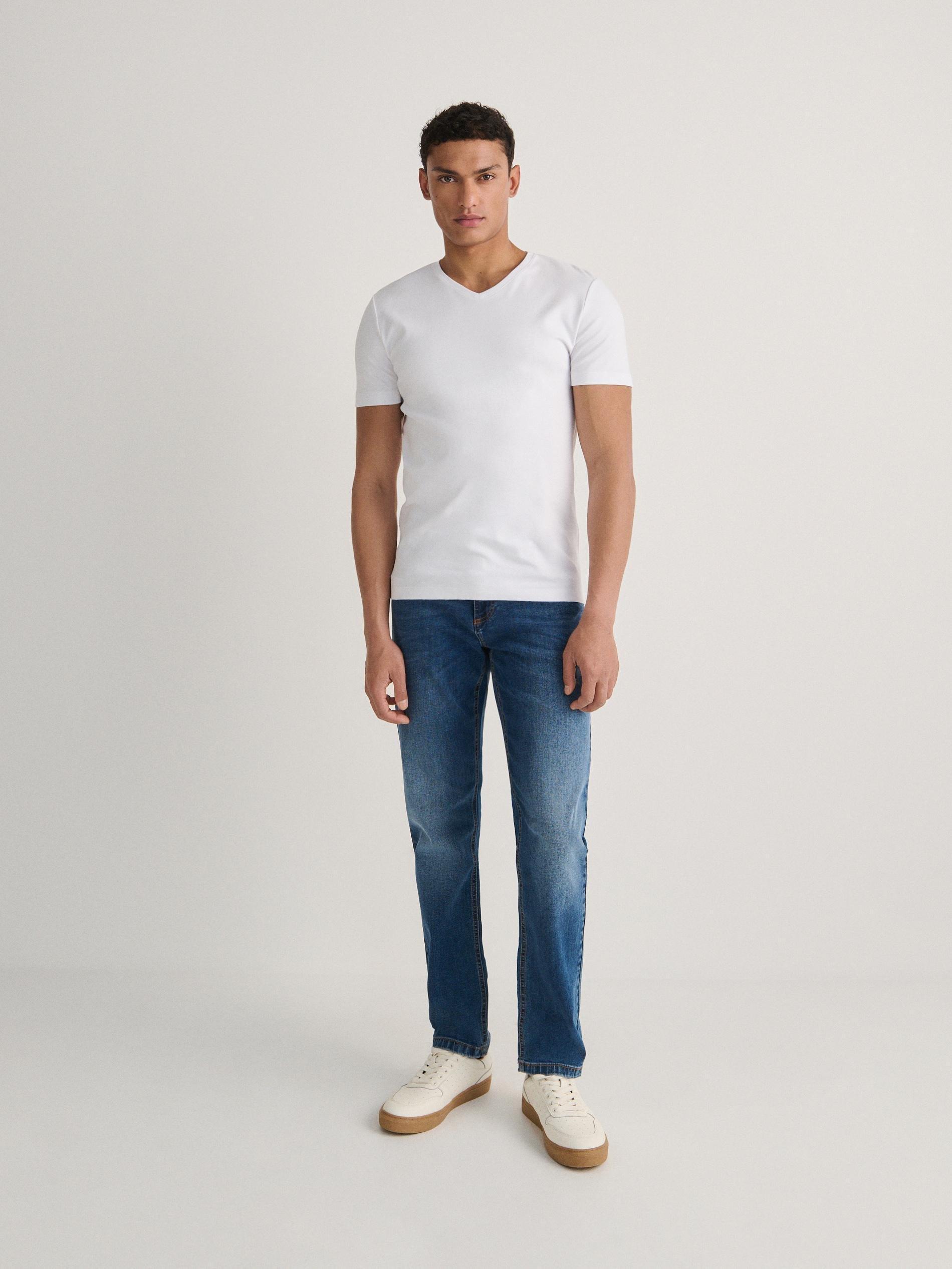 Blue Wash Effect Slim Jeans, , large image number 7