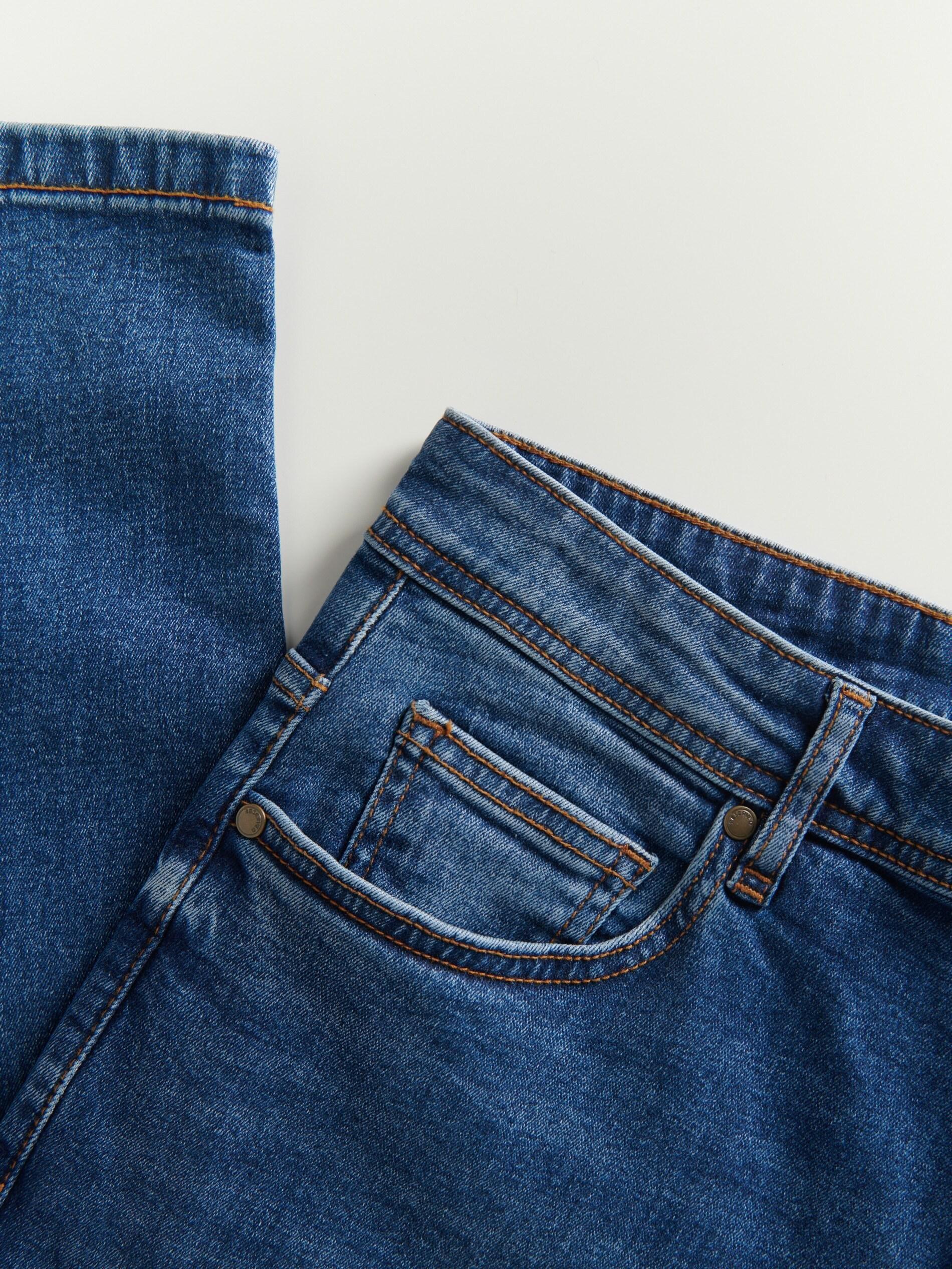 Blue Wash Effect Slim Jeans, , large image number 8