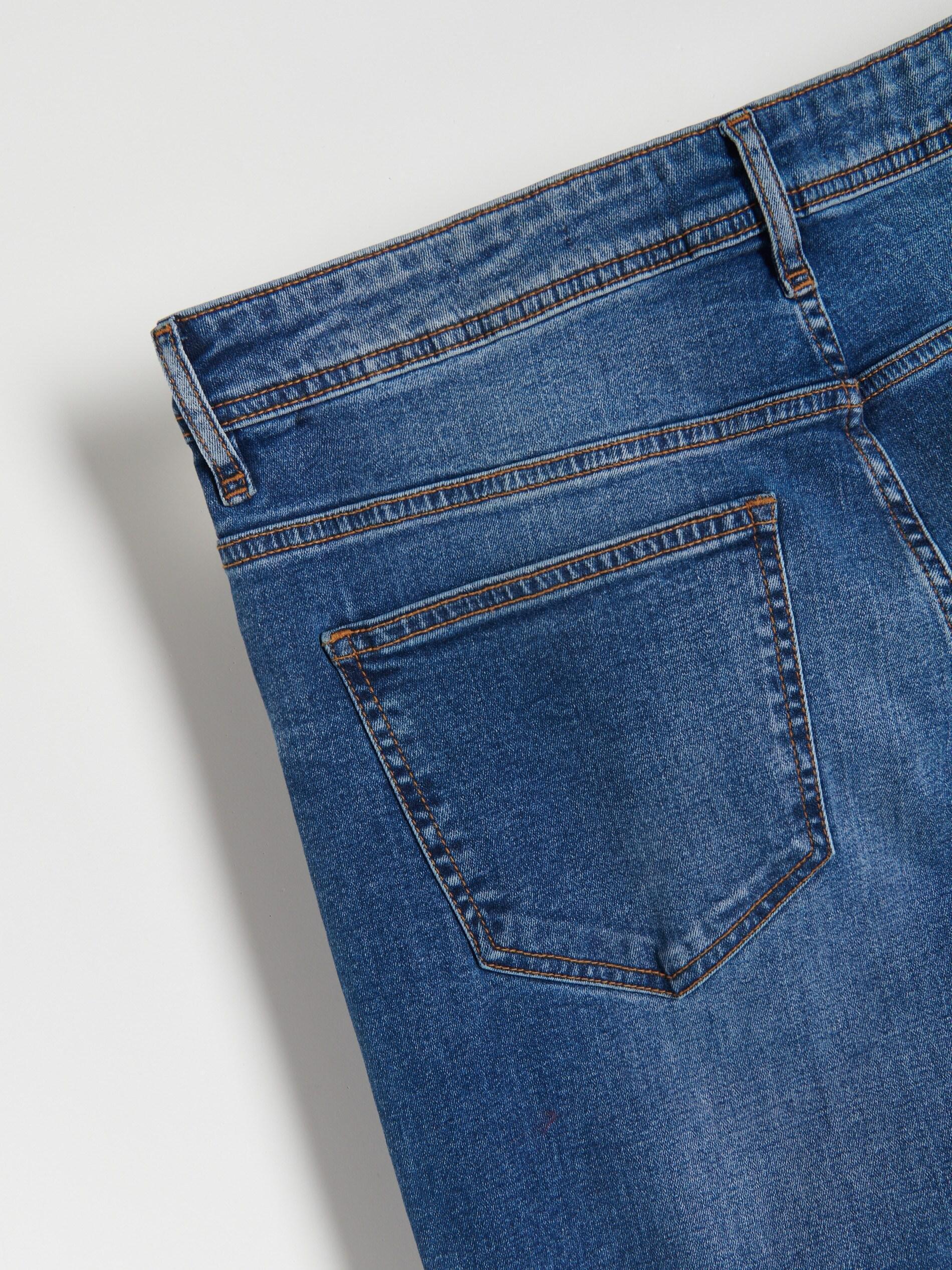 Blue Wash Effect Slim Jeans, , large image number 10