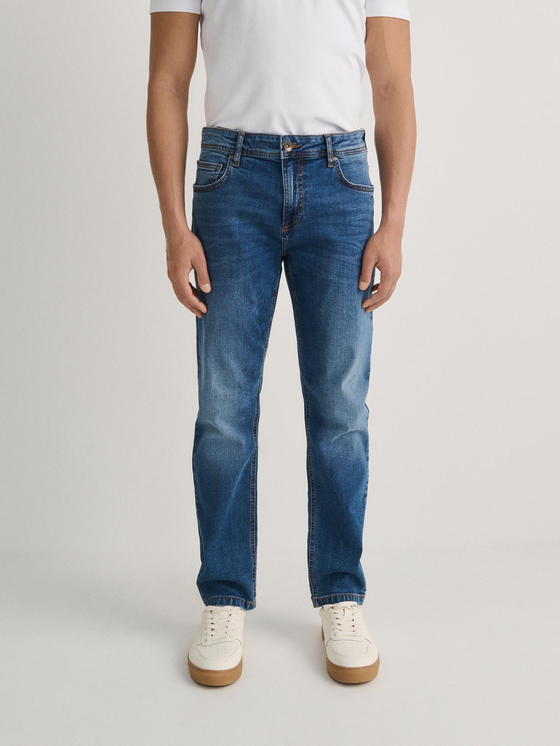 Blue Wash Effect Slim Jeans, , large image number 13