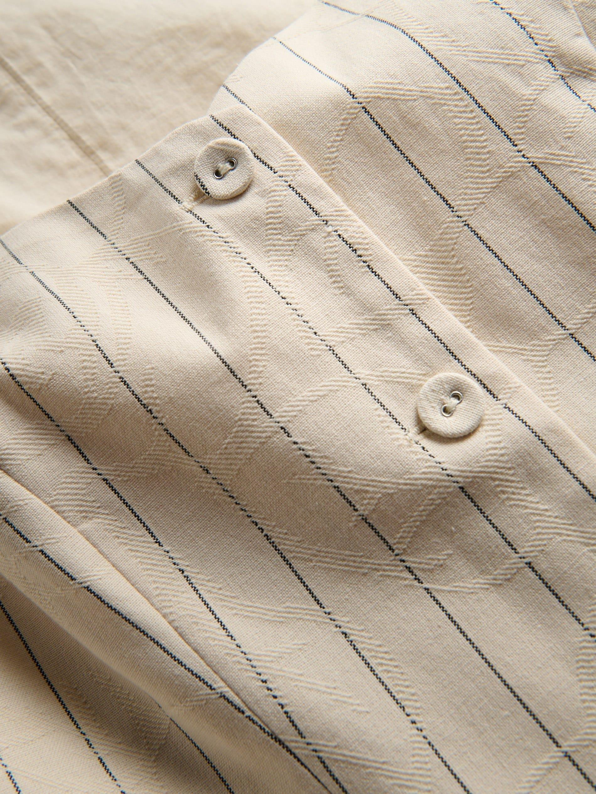Cream Pinstripe Vest, Ivory, large image number 6