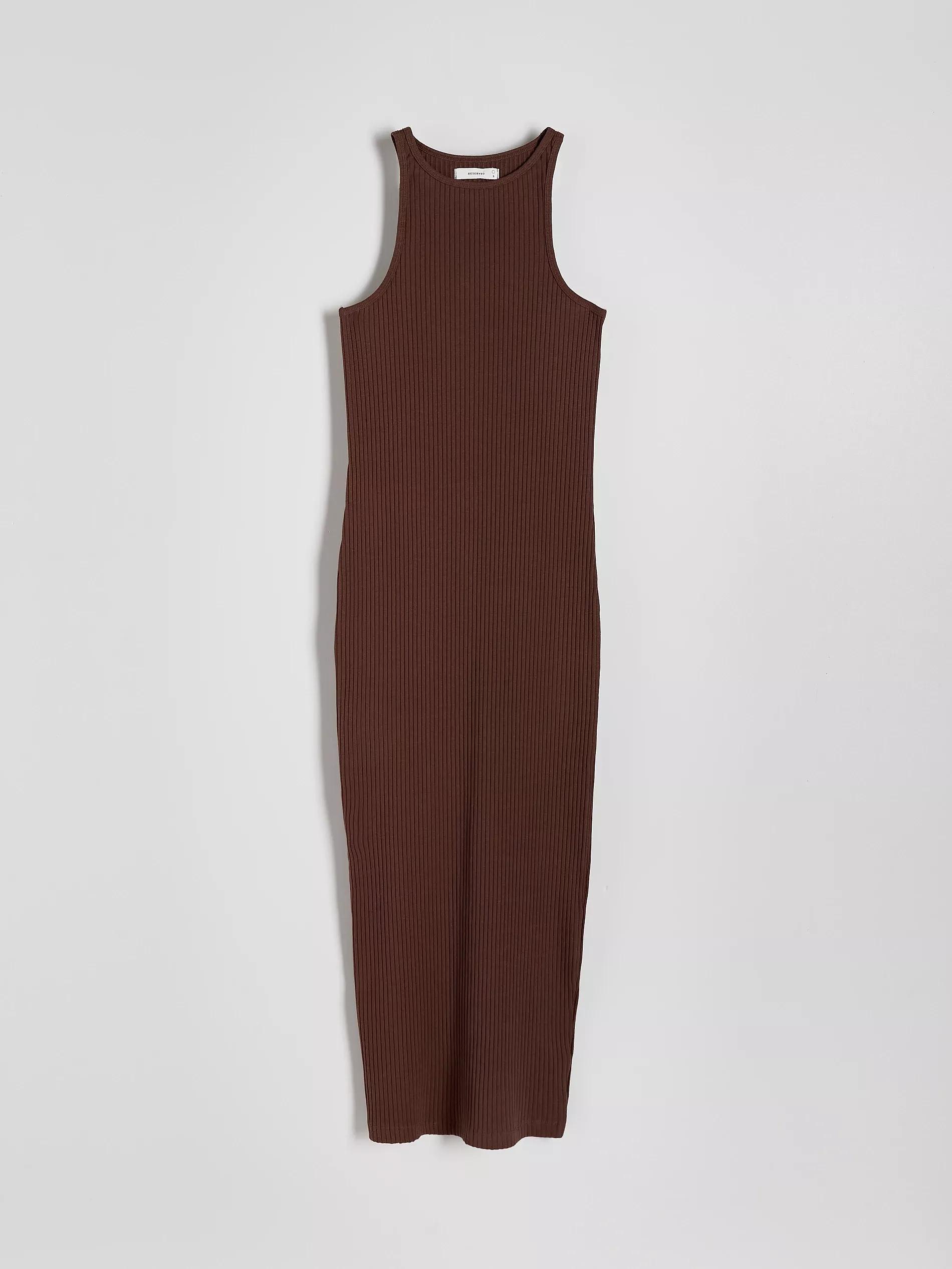 Brown Short Sleeve Dress, , large image number 5