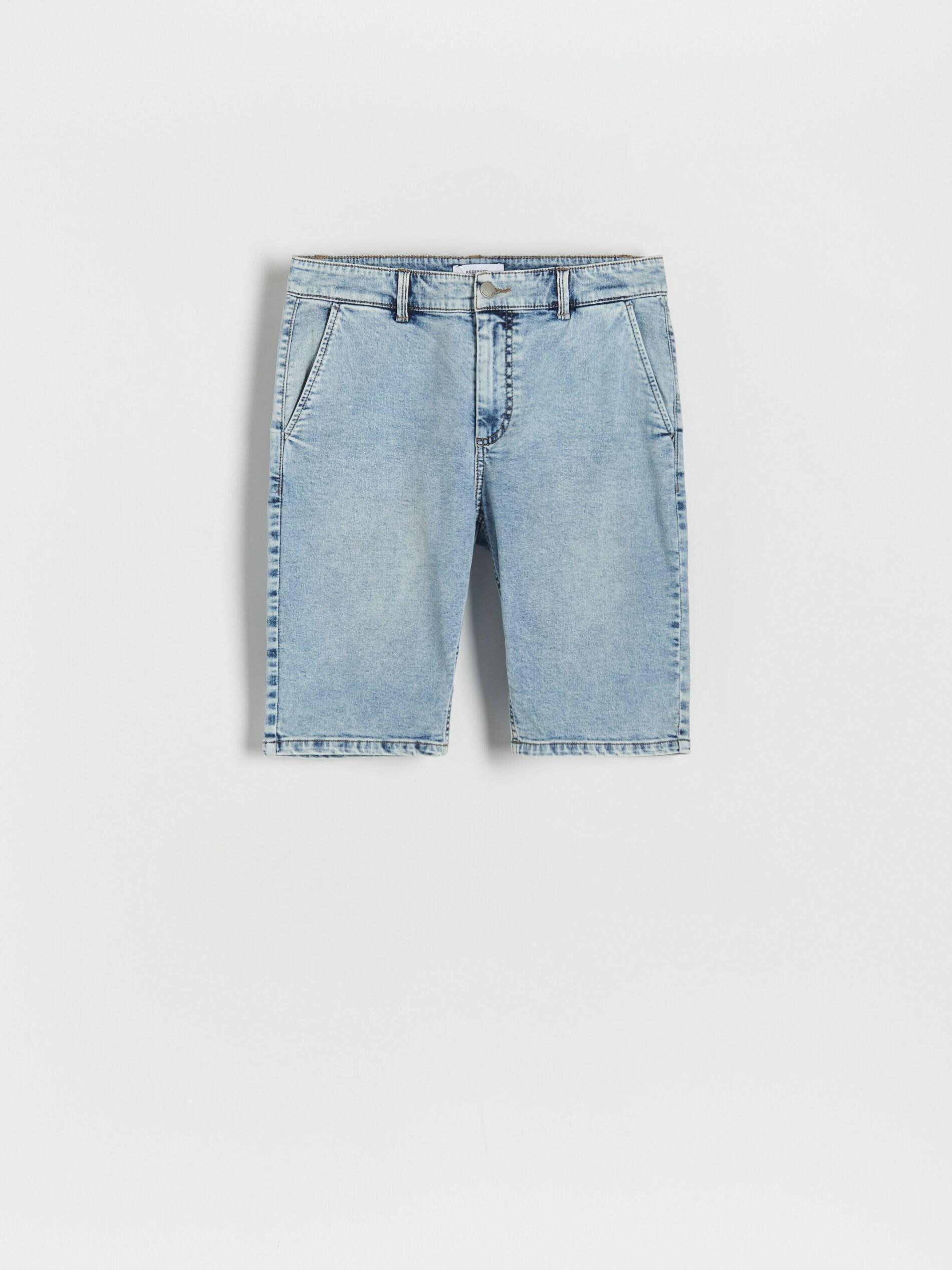 Light Blue Denim Chino Shorts, , large image number 0