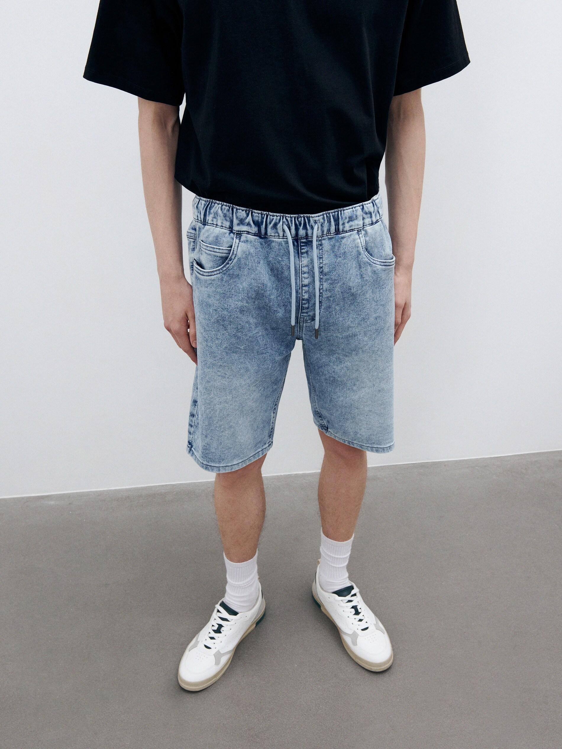 MEN`S SHORTS LIGHT BLUE JEANS, , large image number 1