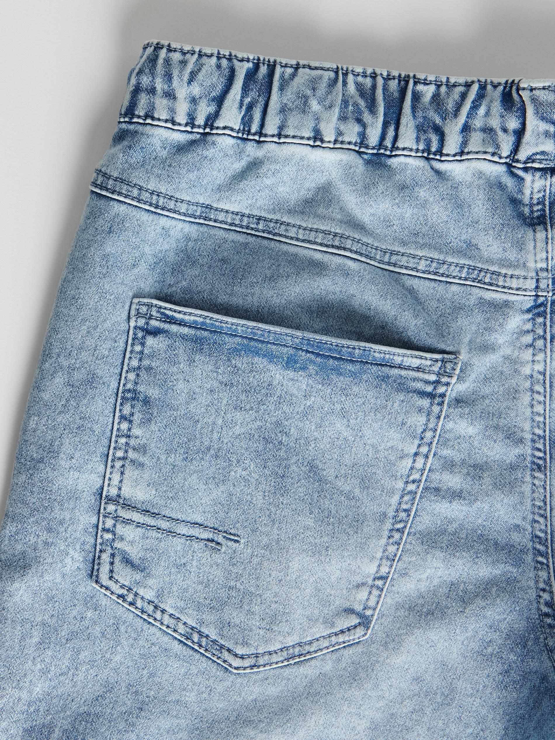 MEN`S SHORTS LIGHT BLUE JEANS, , large image number 4