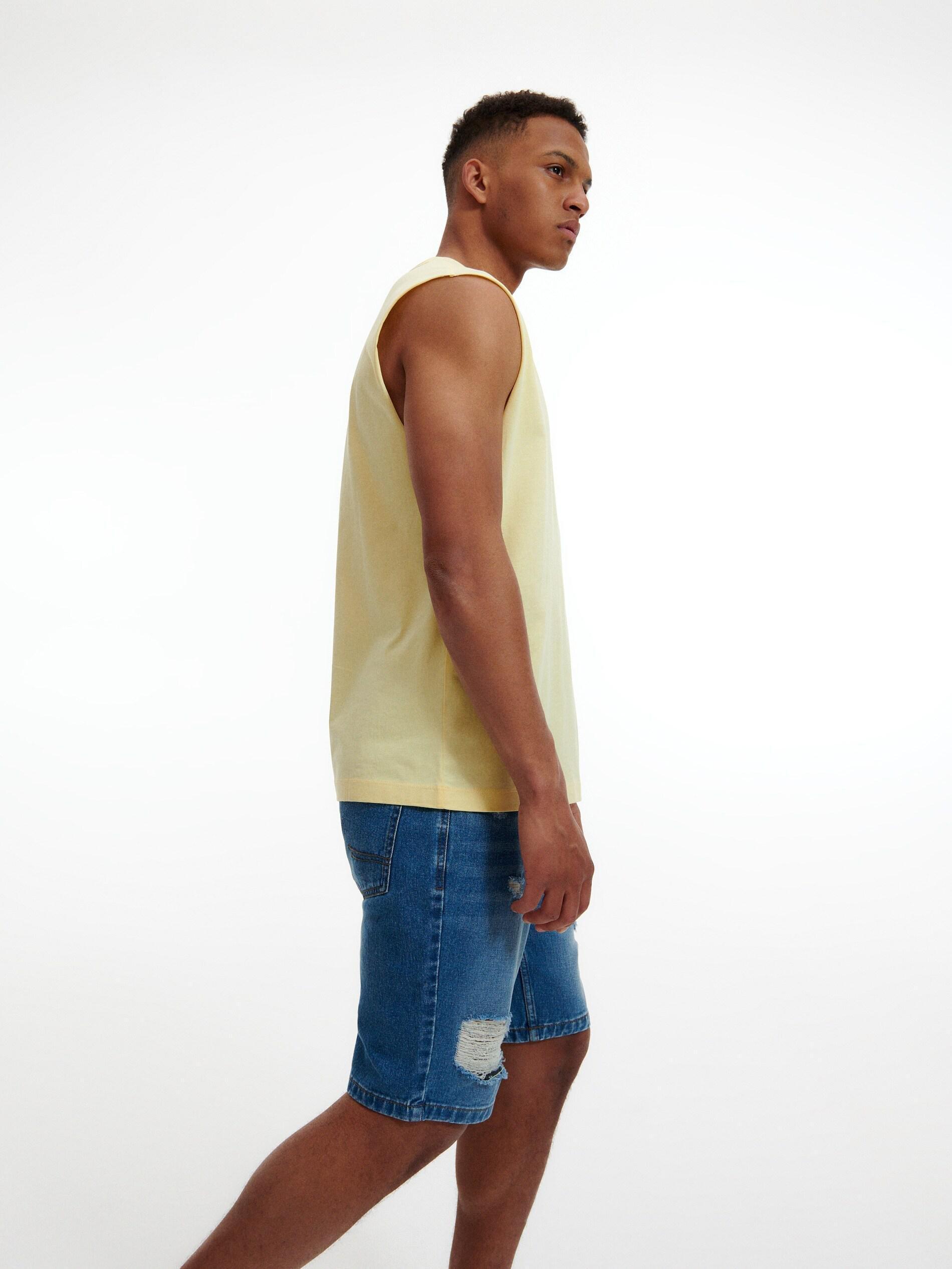 Blue Denim Regular Shorts, , large image number 0