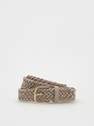 Reserved - nude Woven belt with buckle