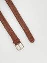 Reserved - brown Woven belt with buckle