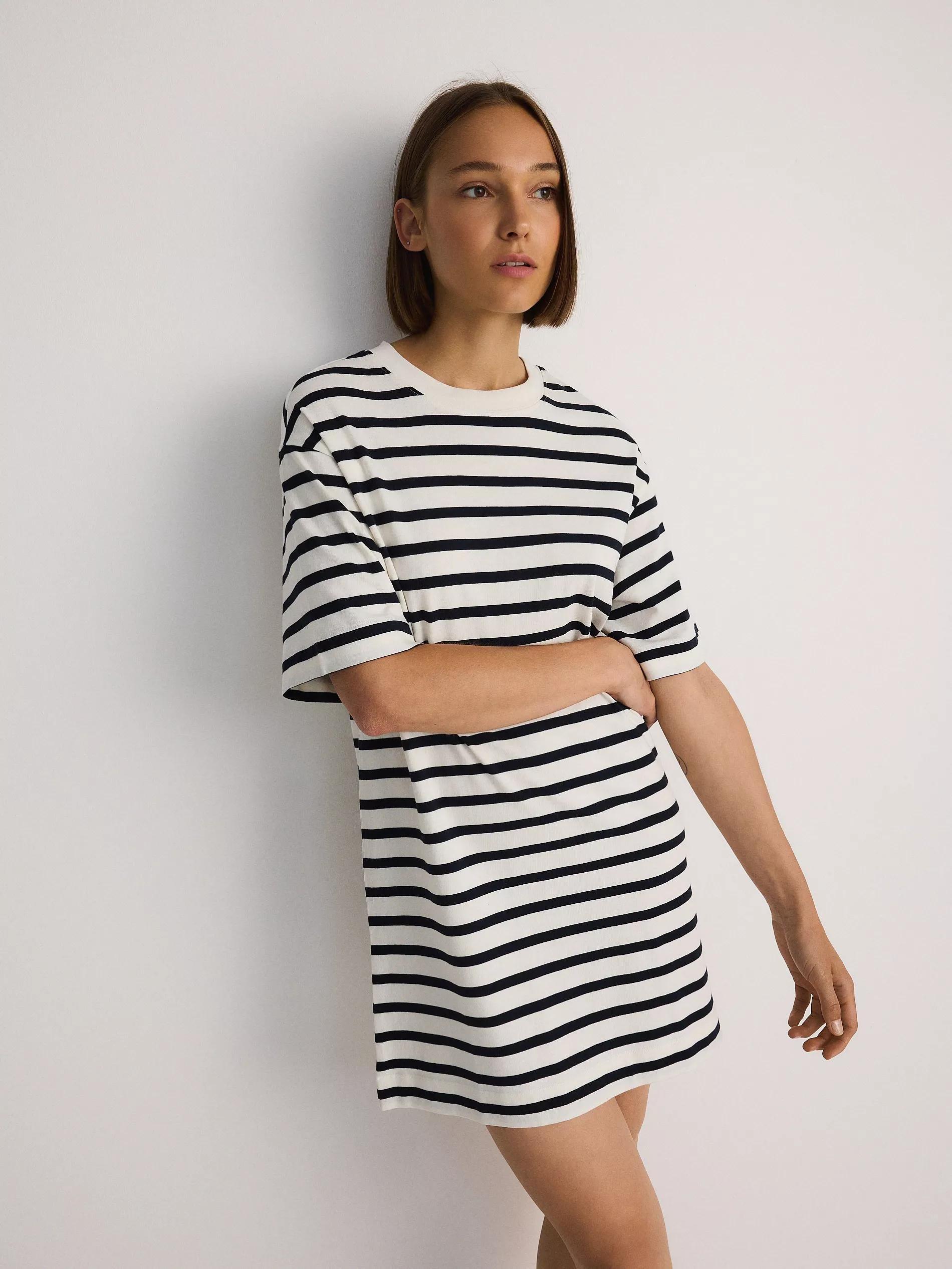 Multicolour Striped Mini Dress, , large image number 5