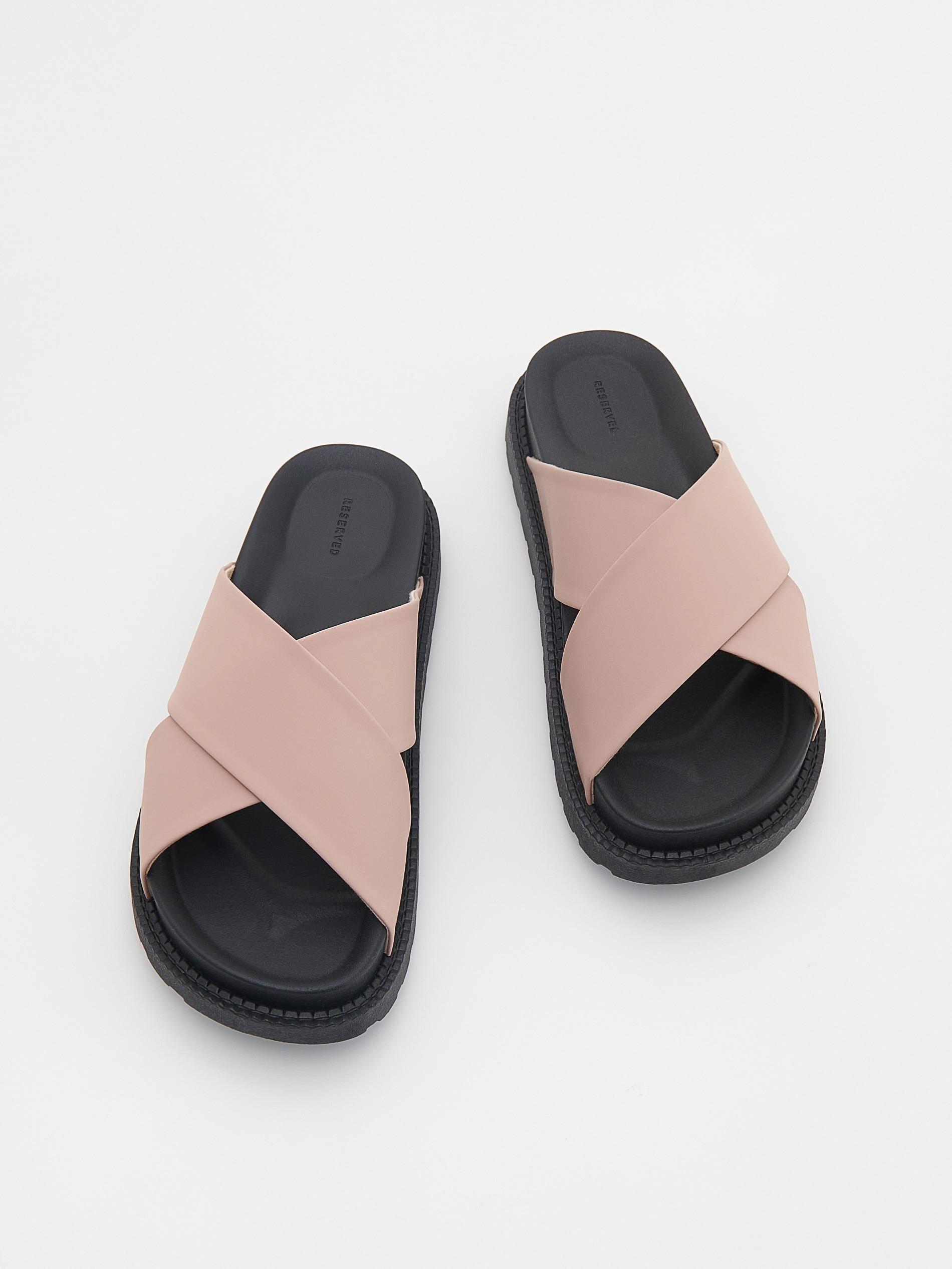 Pink Thick Sole Sliders, , large image number 1