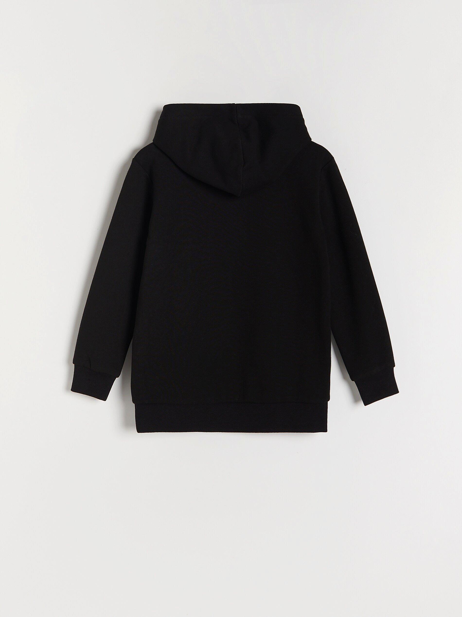 Black Sweatshirt With Applique, Kids Girl, , large image number 3